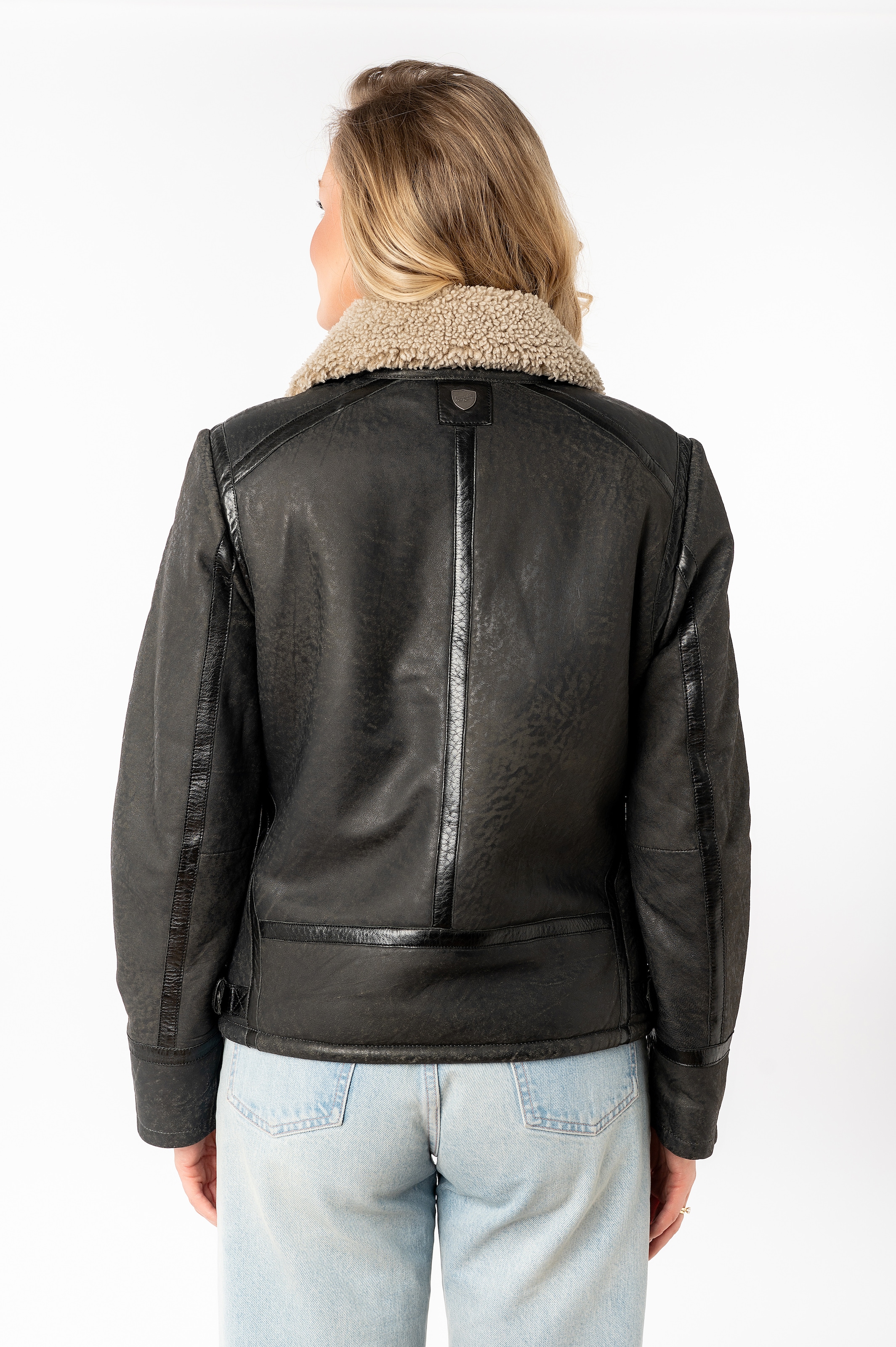 Mauritius Lederjacke »MWIske«, mit Umlegekragen