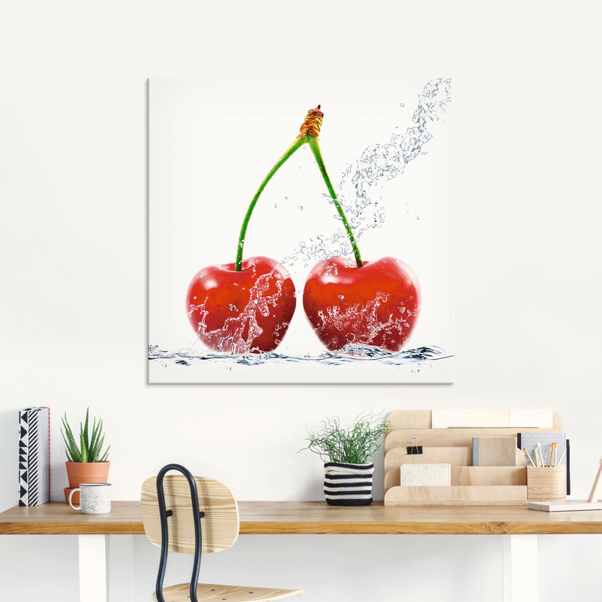 Artland »Kirschen mit Spritzwasser« Lebensmittel 1 Stk. tlg. in verschiedenen Größen