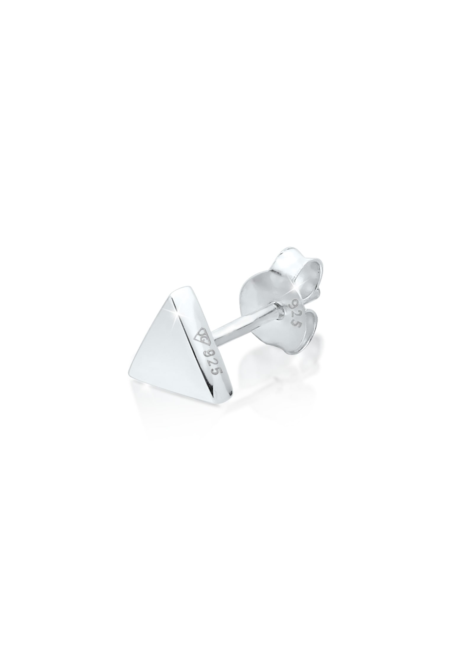 Piercing-Set »Ohrringe Single Ohrstecker Dreieck Geo 925 Silber«