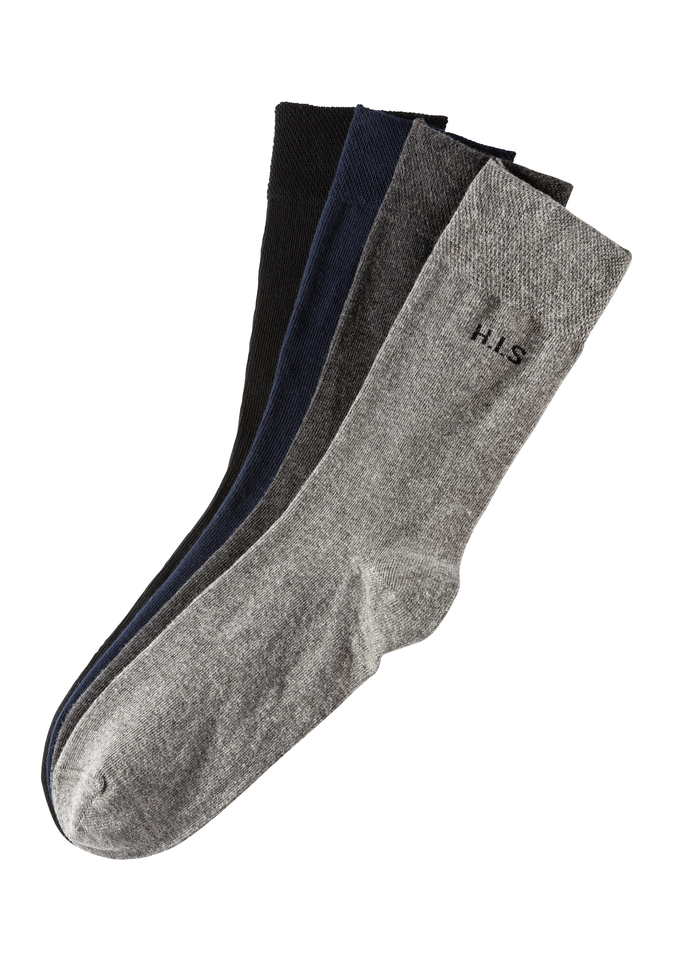 Socken, (Packung, 4 Paar), mit druckfreiem Bündchen