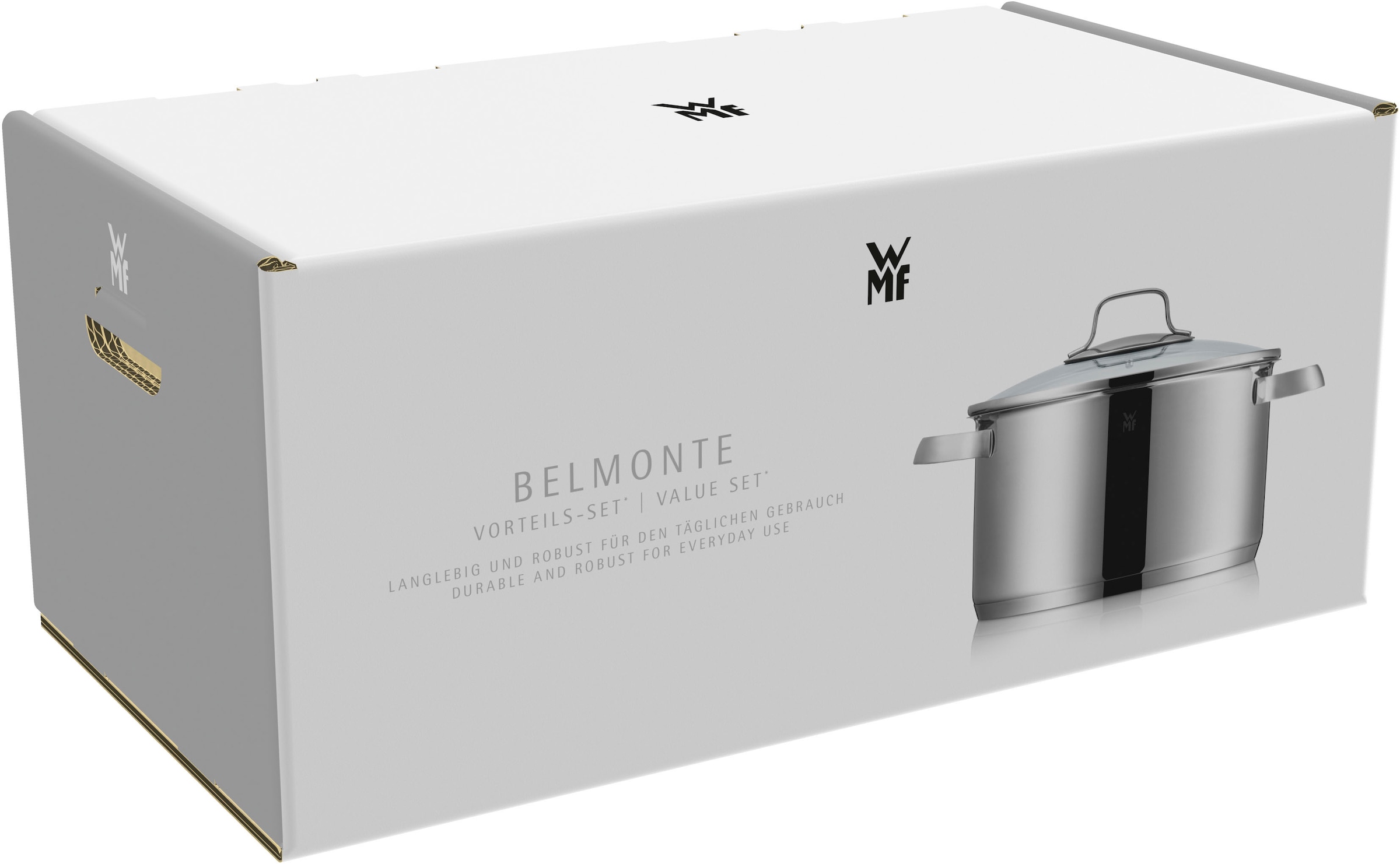 WMF Topf-Set »Belmonte« Set, 7 Stk. tlg. Cromargan® Edelstahl Rostfrei 18/10