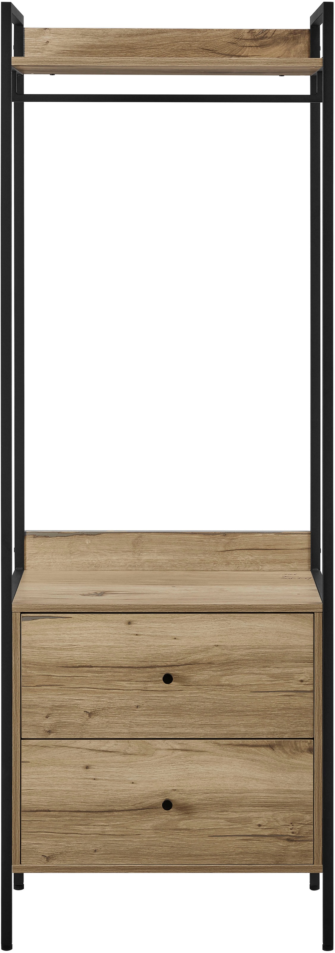 Otto Home Garderobenschrank »Tayler« Melamin-Tischplatte, pulverbeschichtetem Metallgestell, Höhe 180 cm, Größe B/H/T: 64 cm x 180 cm x 40 cm