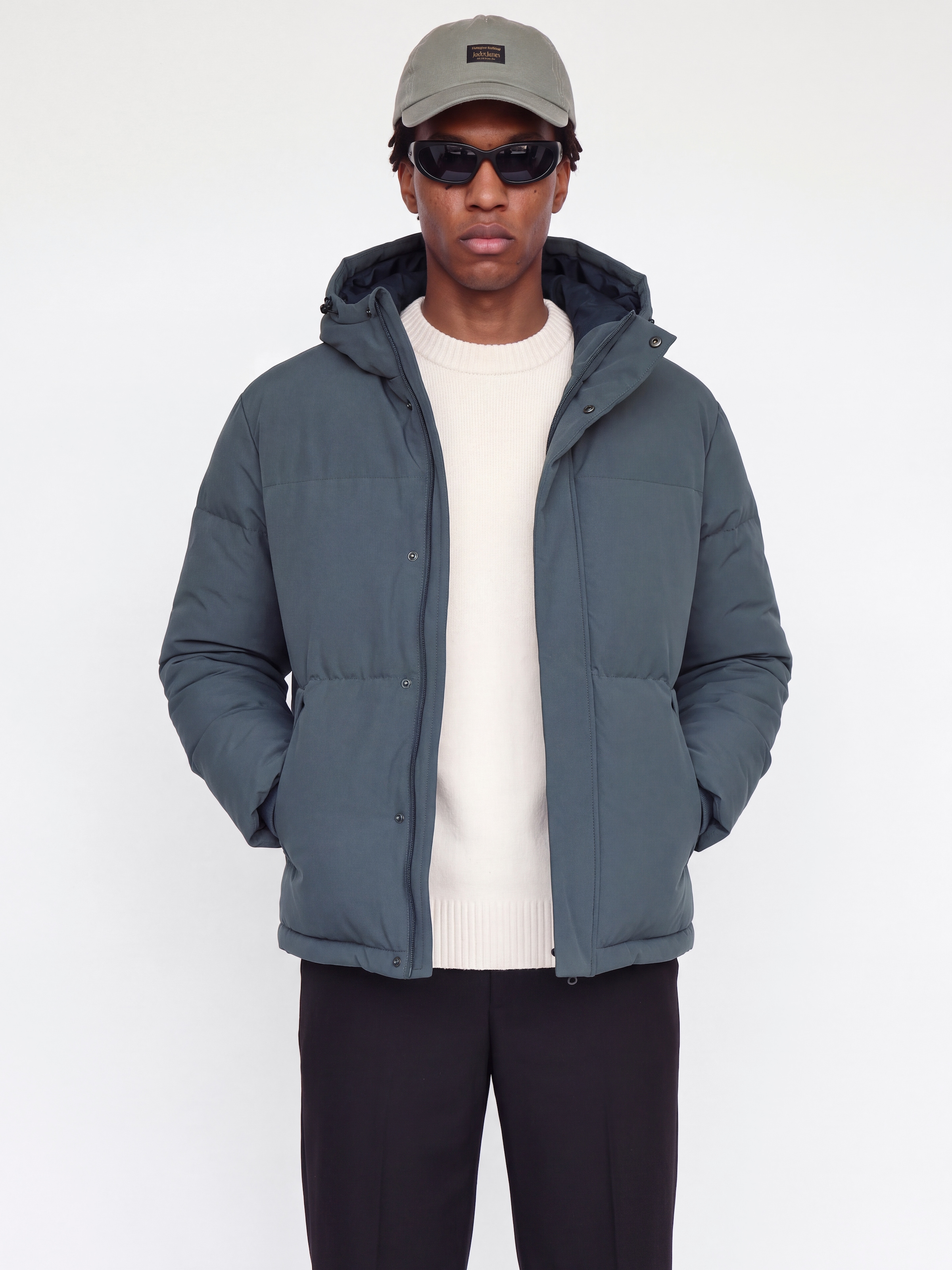 Jack & Jones Steppjacke »JJESOHO PUFFER HOOD AW26 SN« mit Kapuze Kunstfaser, regular fit