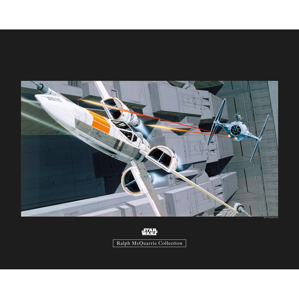 Komar Poster »Star Wars Classic RMQ X-Wing vs TIE-Fighter«, Star Wars, (1 St.)