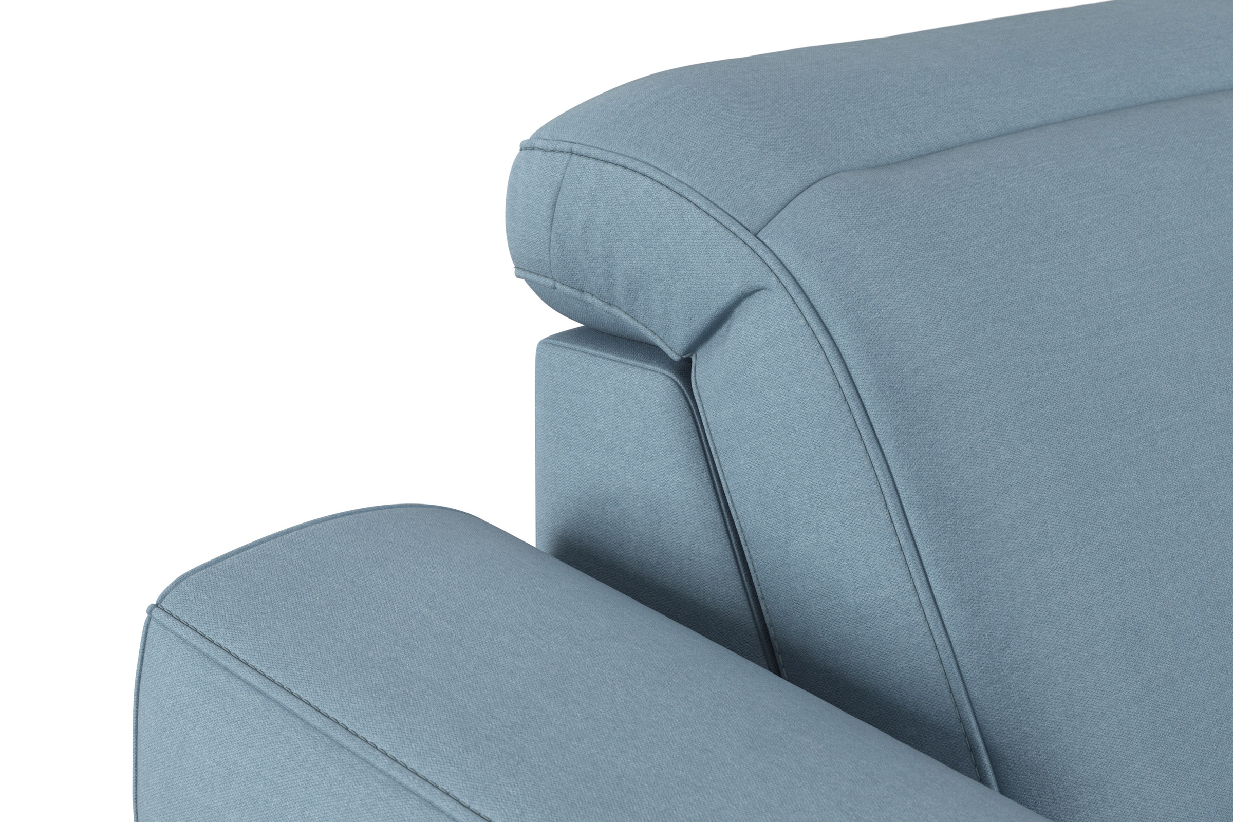 sit&more Wohnlandschaft »Dundee U-Form«, mit Federkern und Edelstahlfüßen, wahlweise mit Kopfteilverstellung