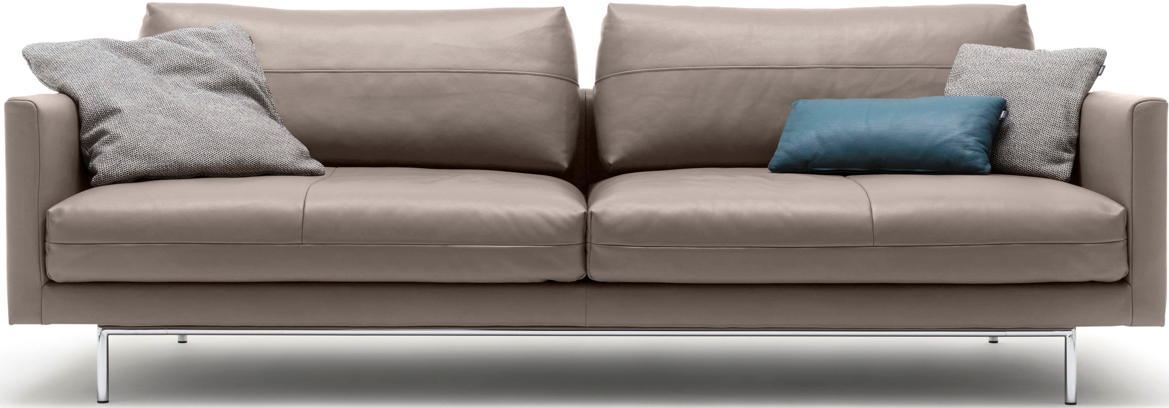 Creation BY ROLF BENZ 3,5-Sitzer »CR.414, Designsofa, edles Sofa, Loungesofa, Ledersofa, klares Design«, aus Leder oder Chenille, erstklassiger Sitzkomfort, legere Polsterung