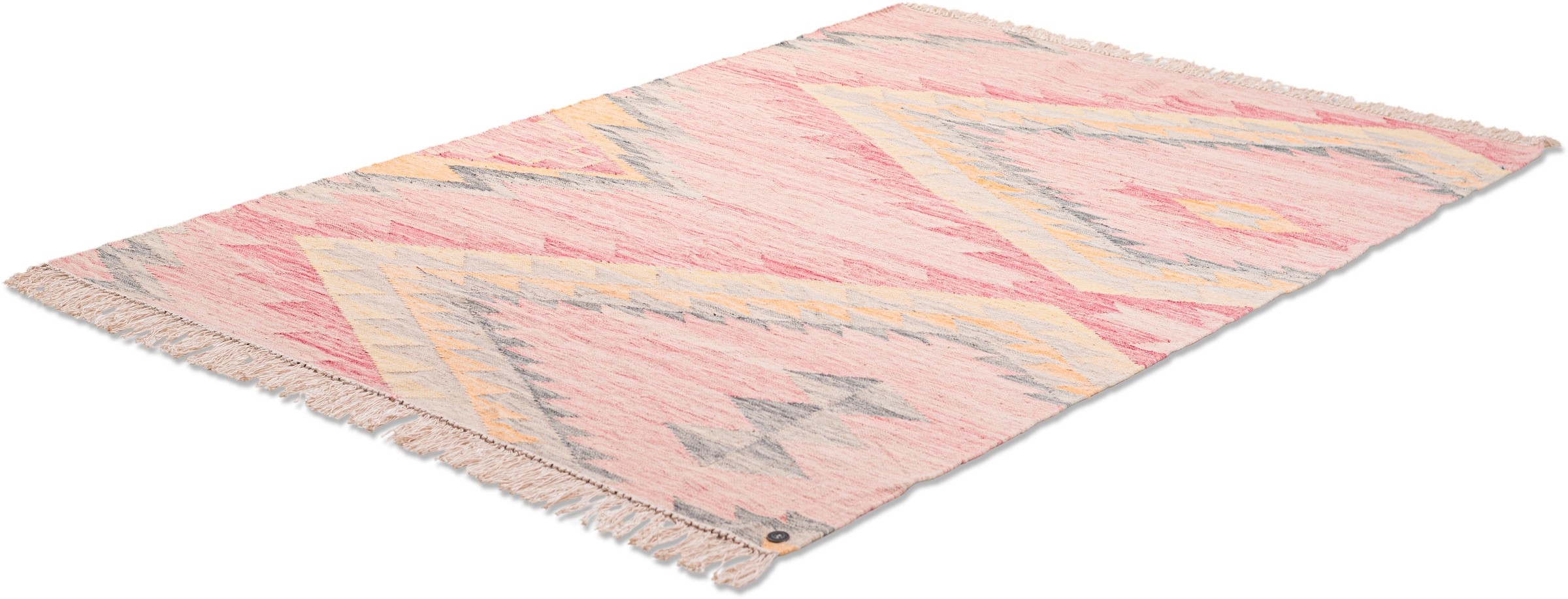 TOM TAILOR HOME Teppich »Vintage ZigZag«, rechteckig, handgewebt, mit Fransen, Boho-Style