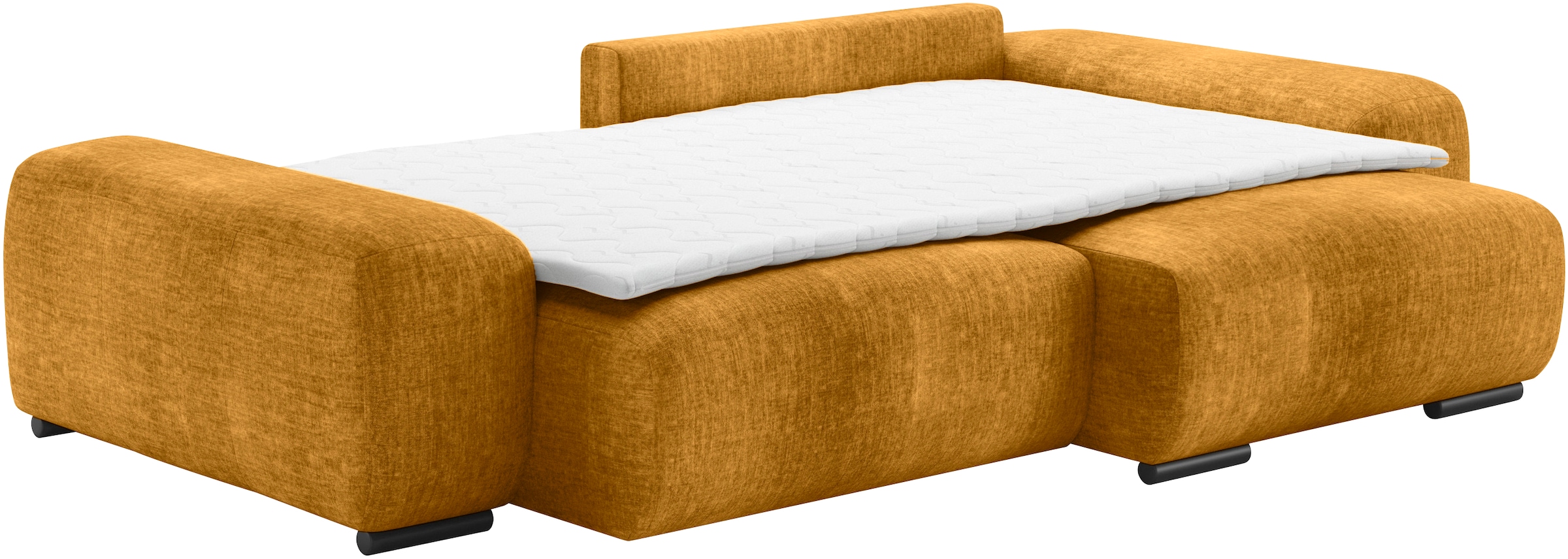 Mr. Couch Polsterecke »Sundance, L-Form«, Dauerschläfer mit Bett, Bettkasten, bis 140 kg belastbar