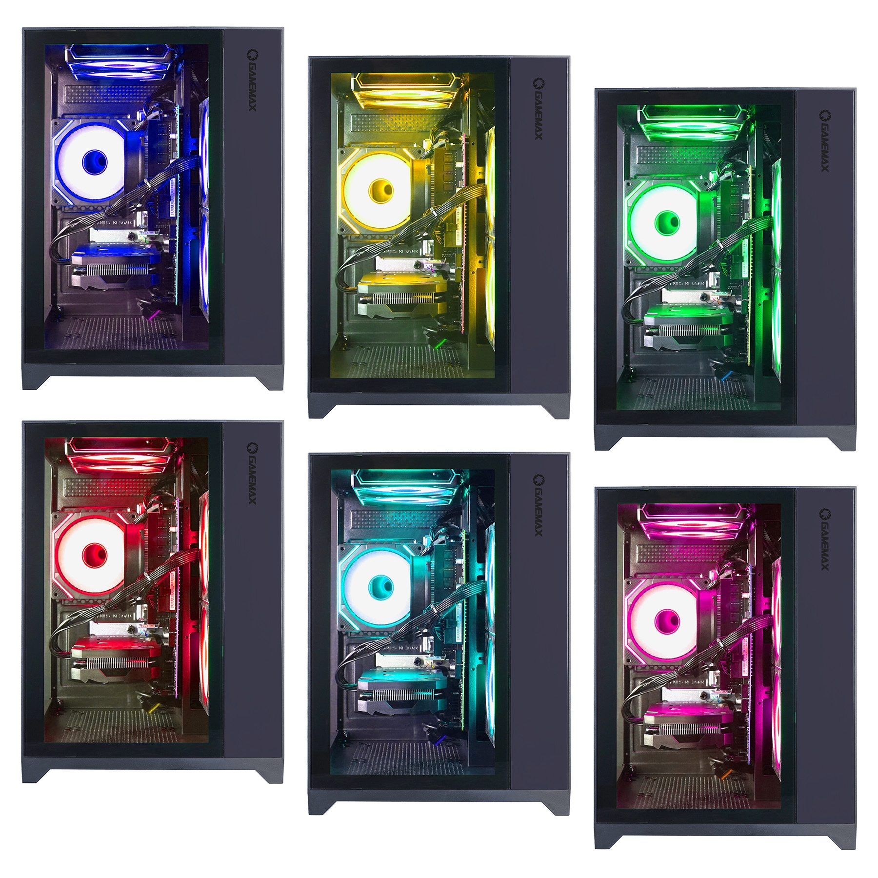 GAMEMAX Gaming-PC-Komplettsystem »MegaDeal Infinity Mini BK 2700 Ryzen 7 5700X RTX 5060Ti 16GB 1TB SSD« 32 ″ AMD Ryzen 7 GeForce RTX™ 5060 Ti 16 GB RAM 1.000 GB SSD