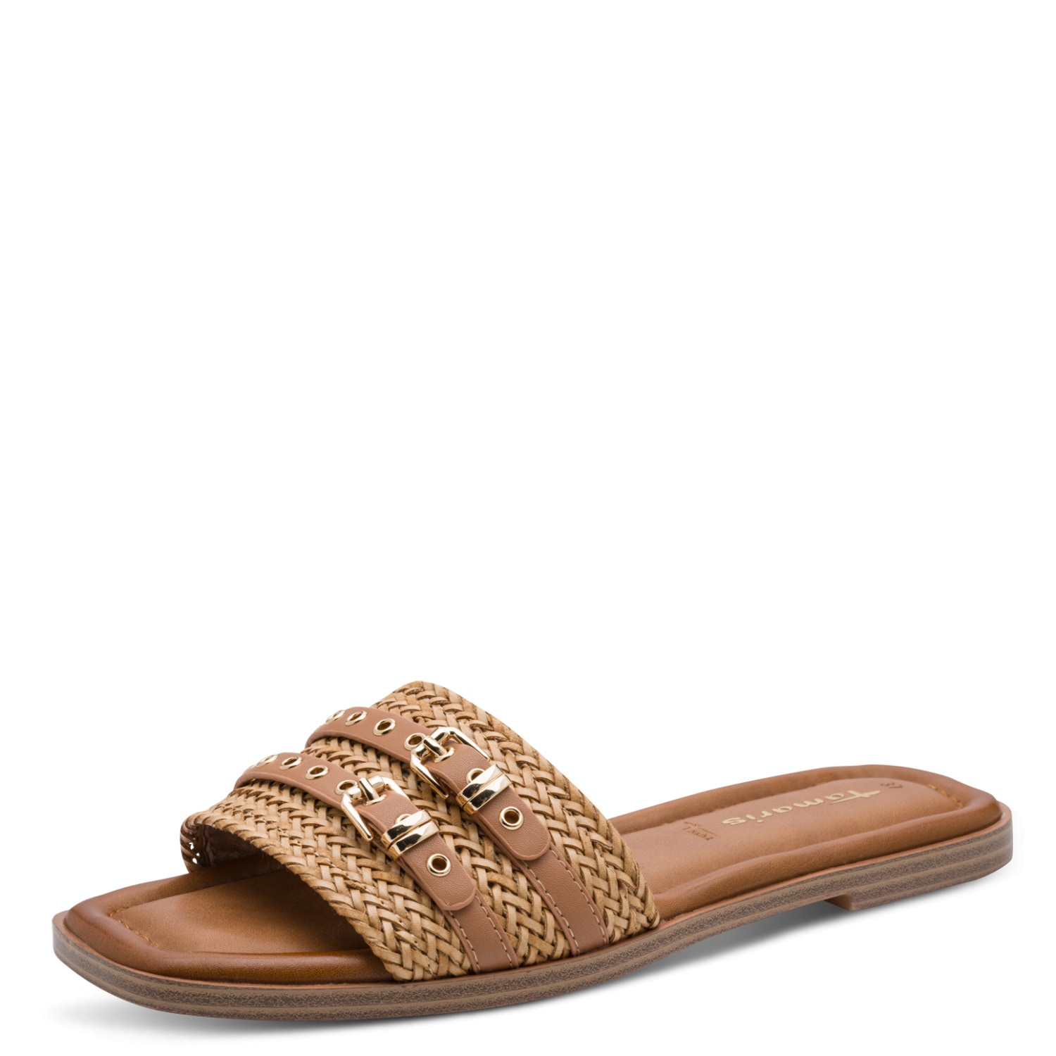 Tamaris Pantolette  Blockabsatz, Sommerschuh, Schlüpfschuh mit modischen Zierschnallen