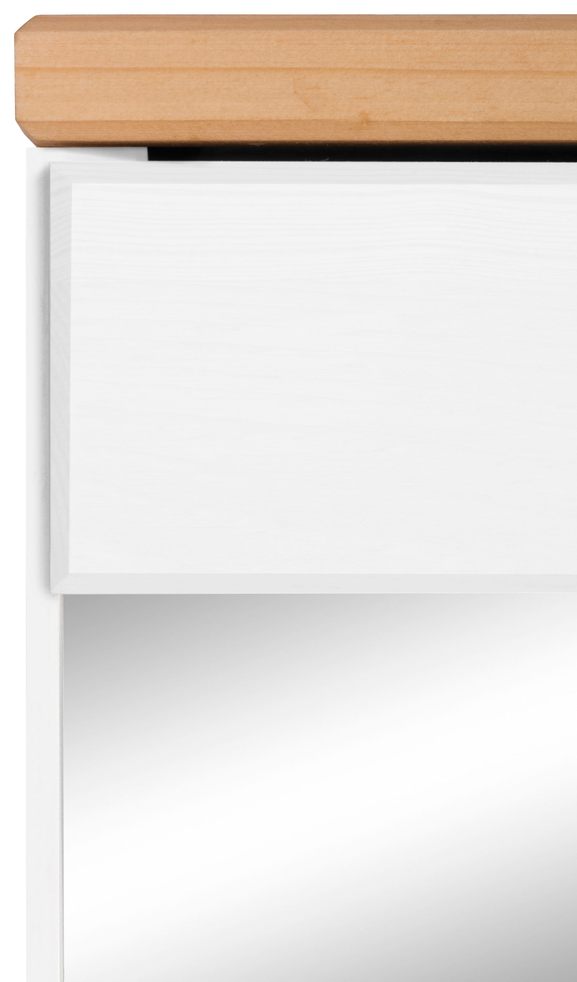 Home affaire Spiegelschrank »JOSIE«, Breite 60 cm, aus Massivholz, verstellbarer Einlegeboden, Metallgriffe