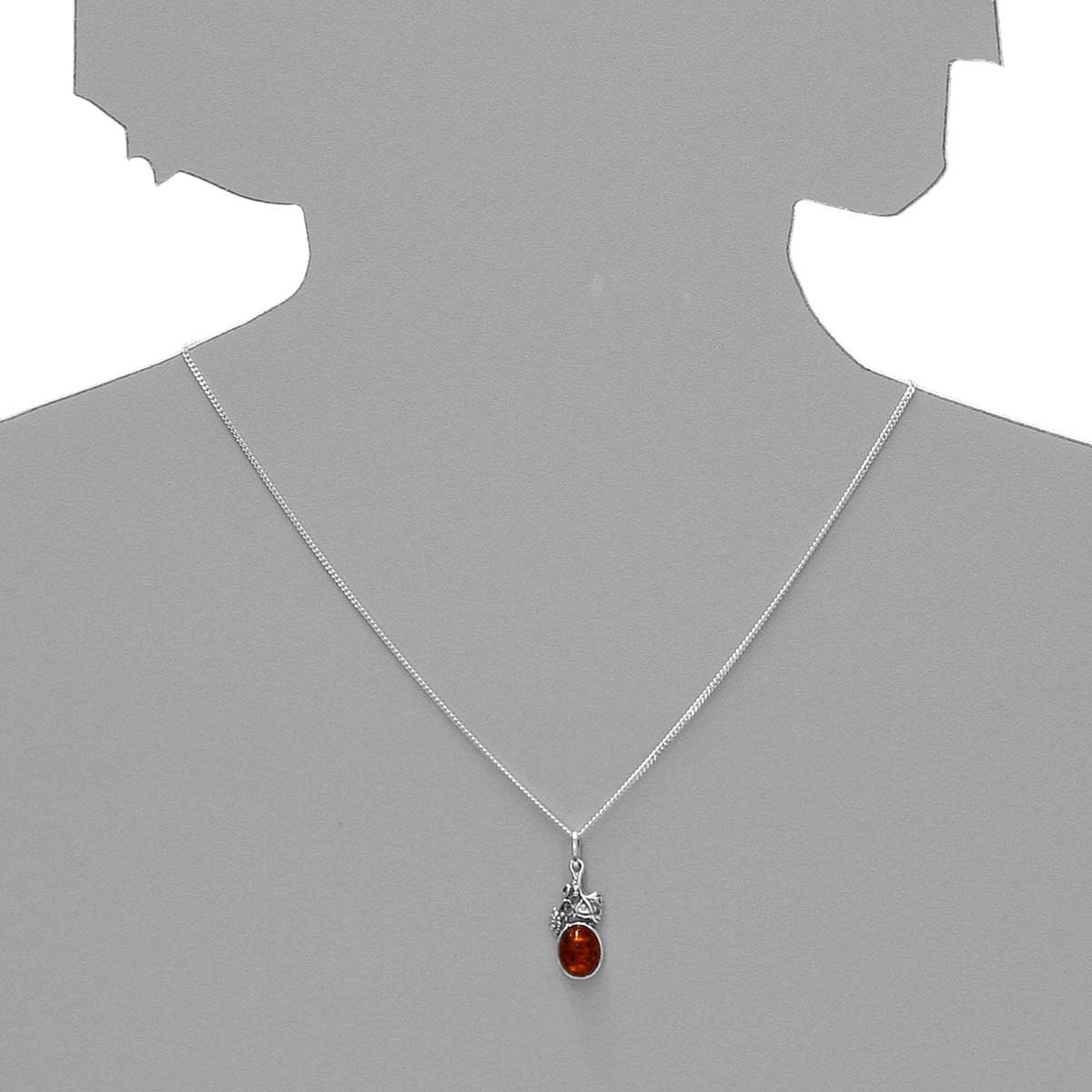 OSTSEE-SCHMUCK Kette mit Anhänger »- Vani - Silber 925/000 - Bernstein«