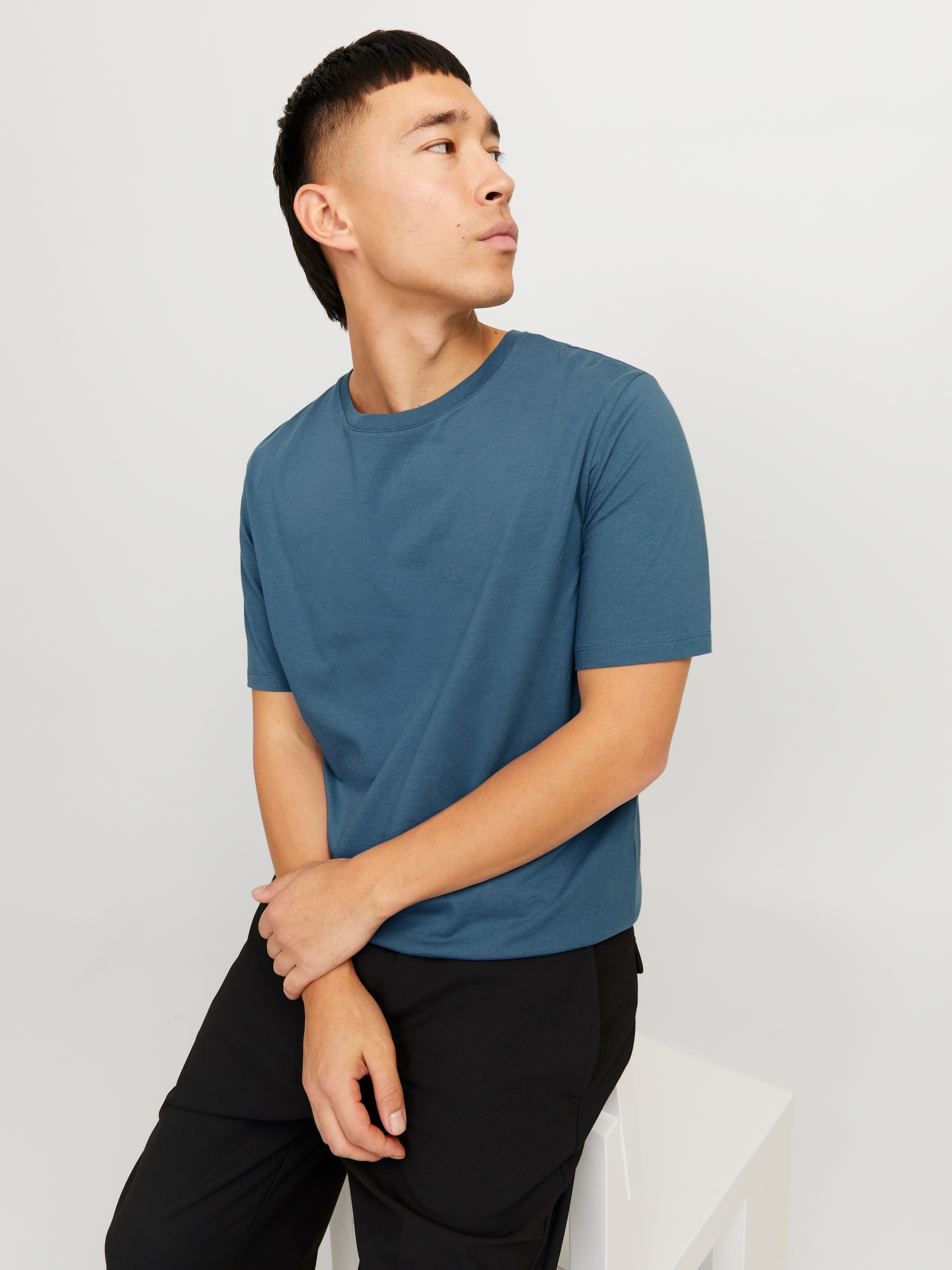 Jack & Jones Rundhalsshirt »JJEORGANIC BASIC TEE SS O-NECK NOOS«, mit Rundhalsausschnitt