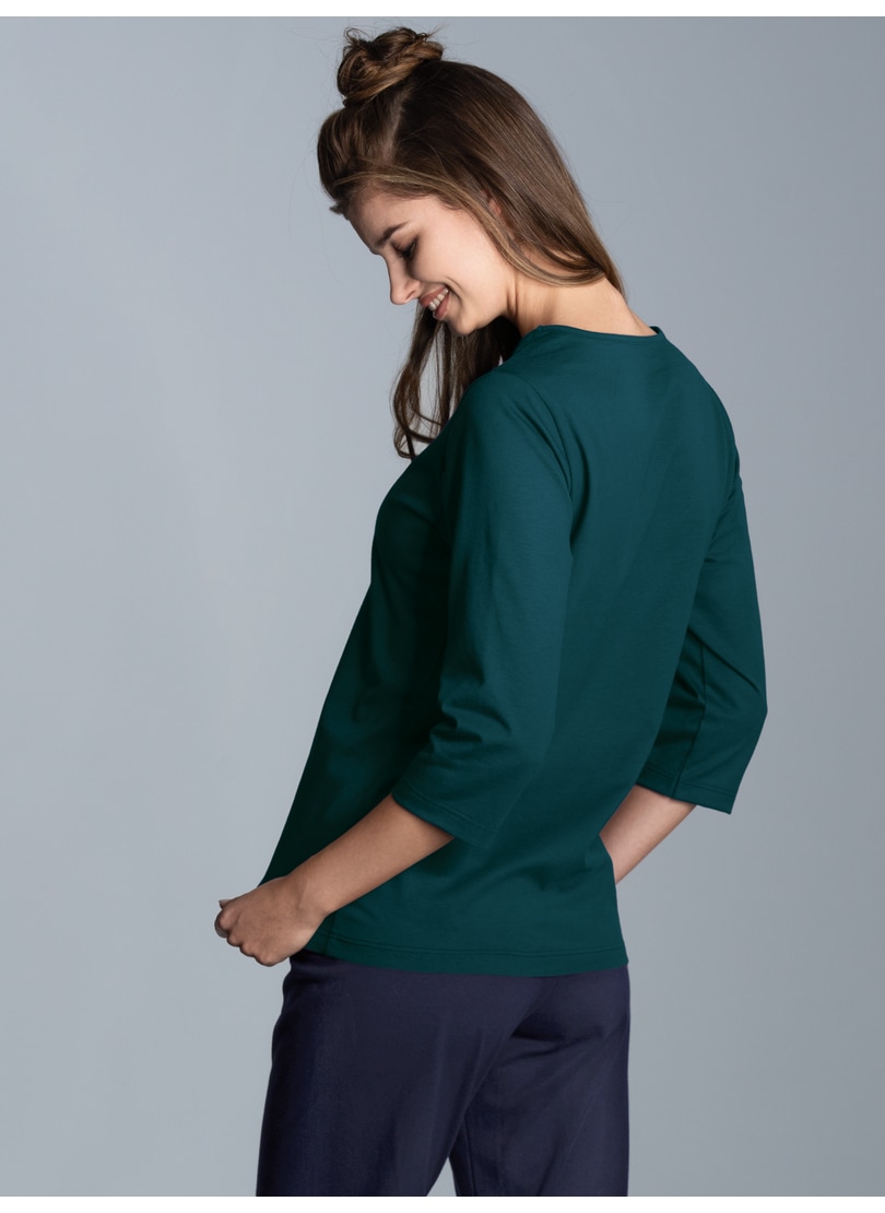 Trigema T-Shirt »TRIGEMA Langarmshirs aus Biobaumwolle« 1