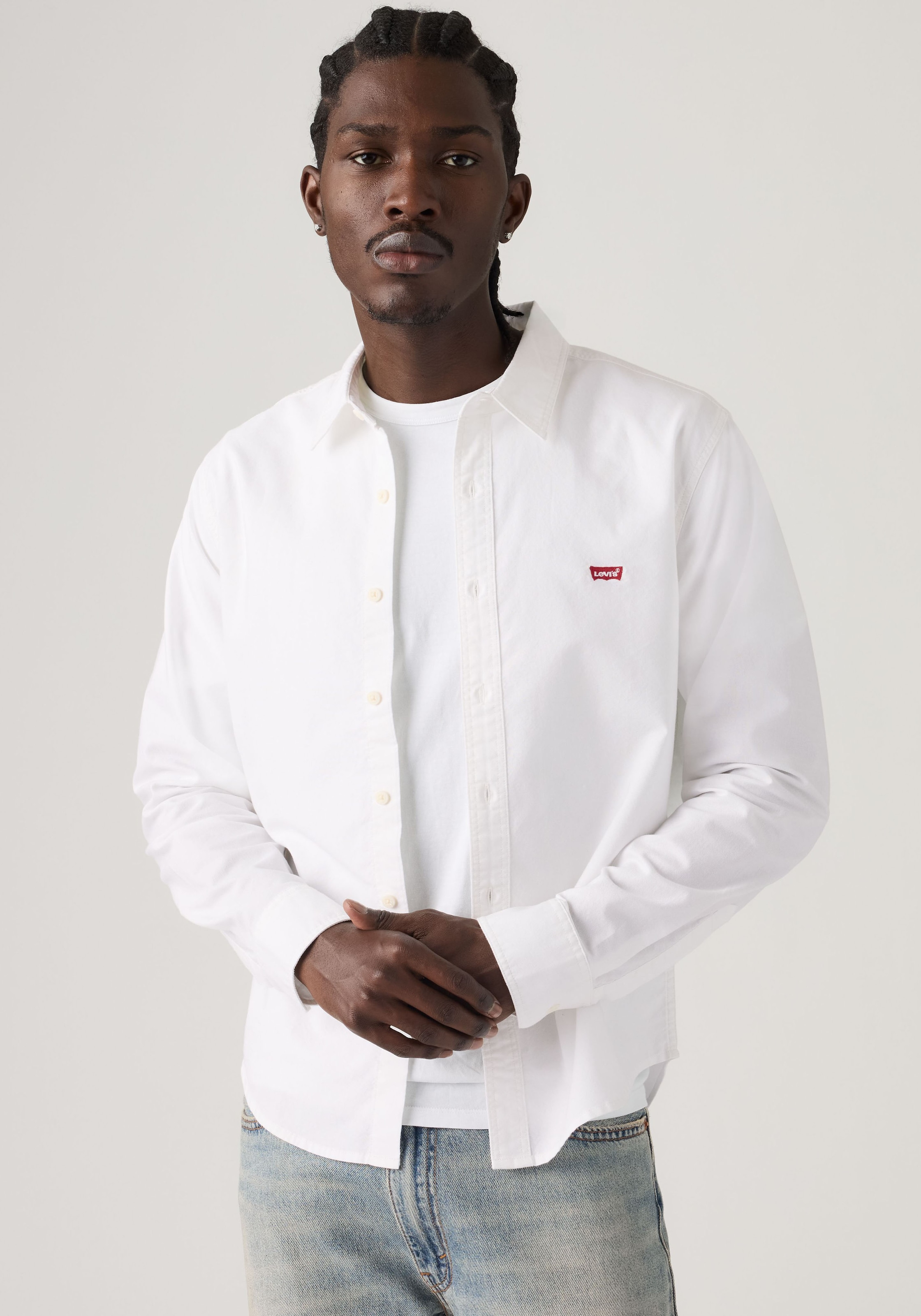 Levi's® Langarmhemd »CLS BATTERY HM SHIRT - STANDARD« mit abgerundetem Saum