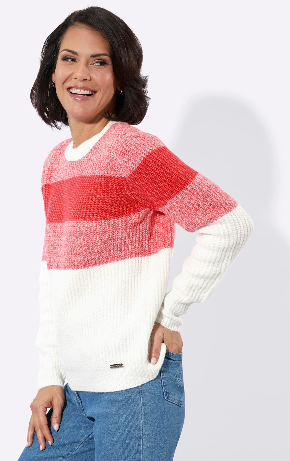 Casual Looks Rundhalspullover »Rundhals-Pullover«