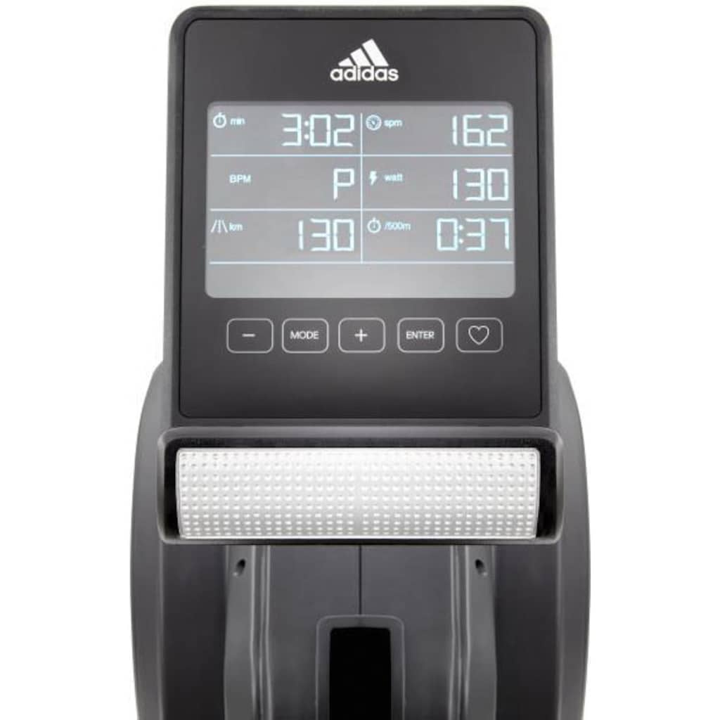 adidas Performance Rudergerät »R-21x«, (mit Brustgurt), mit Tablet-Halterung und LED-Beleuchtung