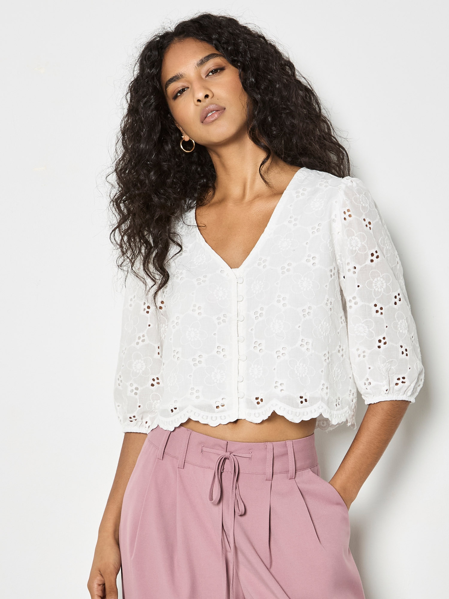 Apricot Klassische Bluse »Bluse« Stickerei