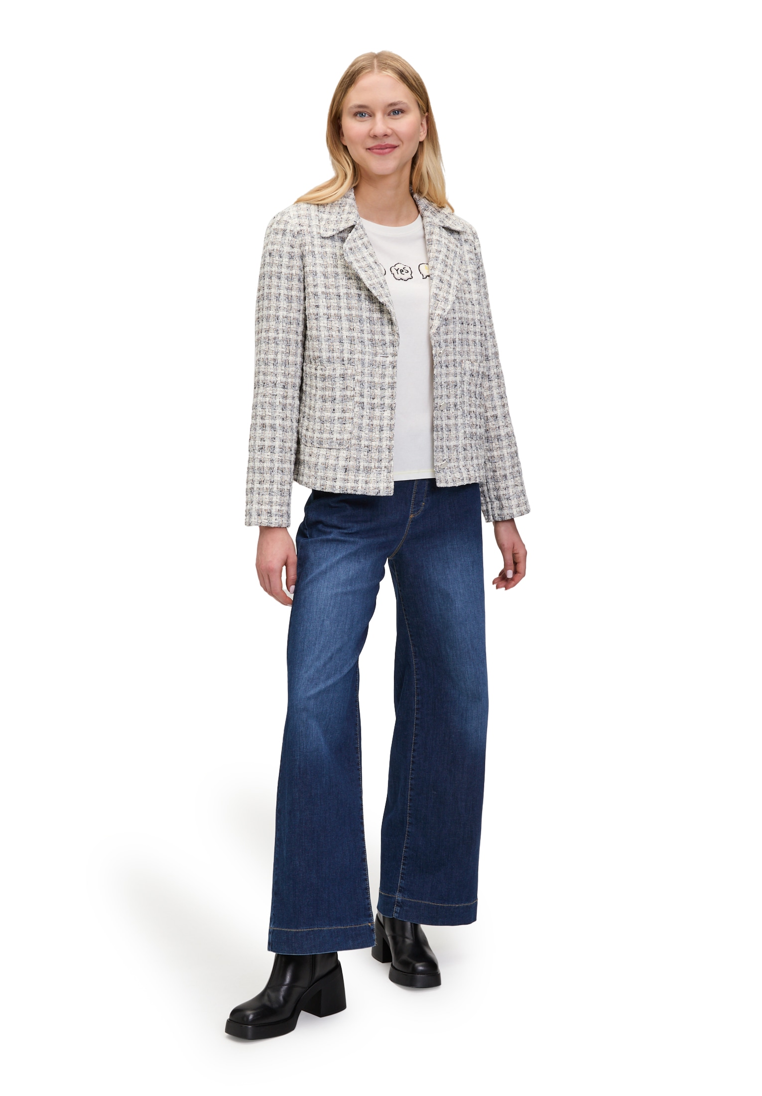 Cartoon Jackenblazer »Tweedblazer mit aufgesetzten Taschen«