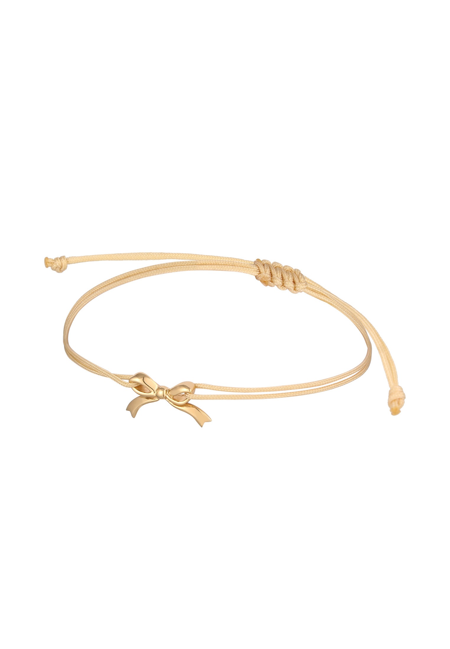 Elli Armkette »Armband Schleife Nylon Blau 925 Sterling Silber«