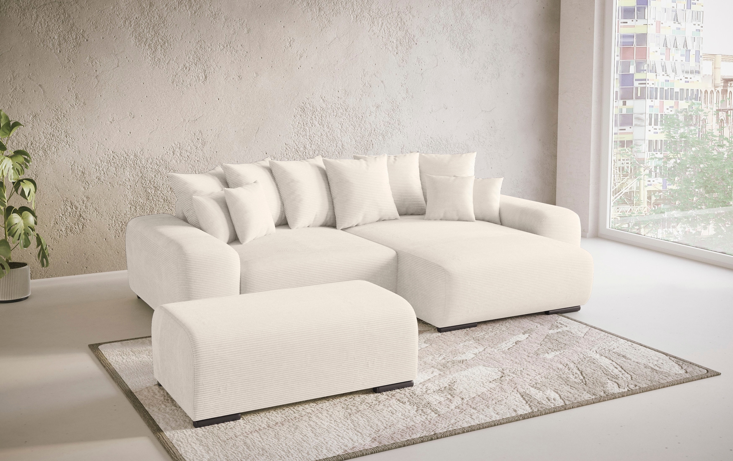 Mr. Couch Polsterecke »Sundance II«, Dauerschläfer mit EasyBett-Schlaffunktion, Bettkasten