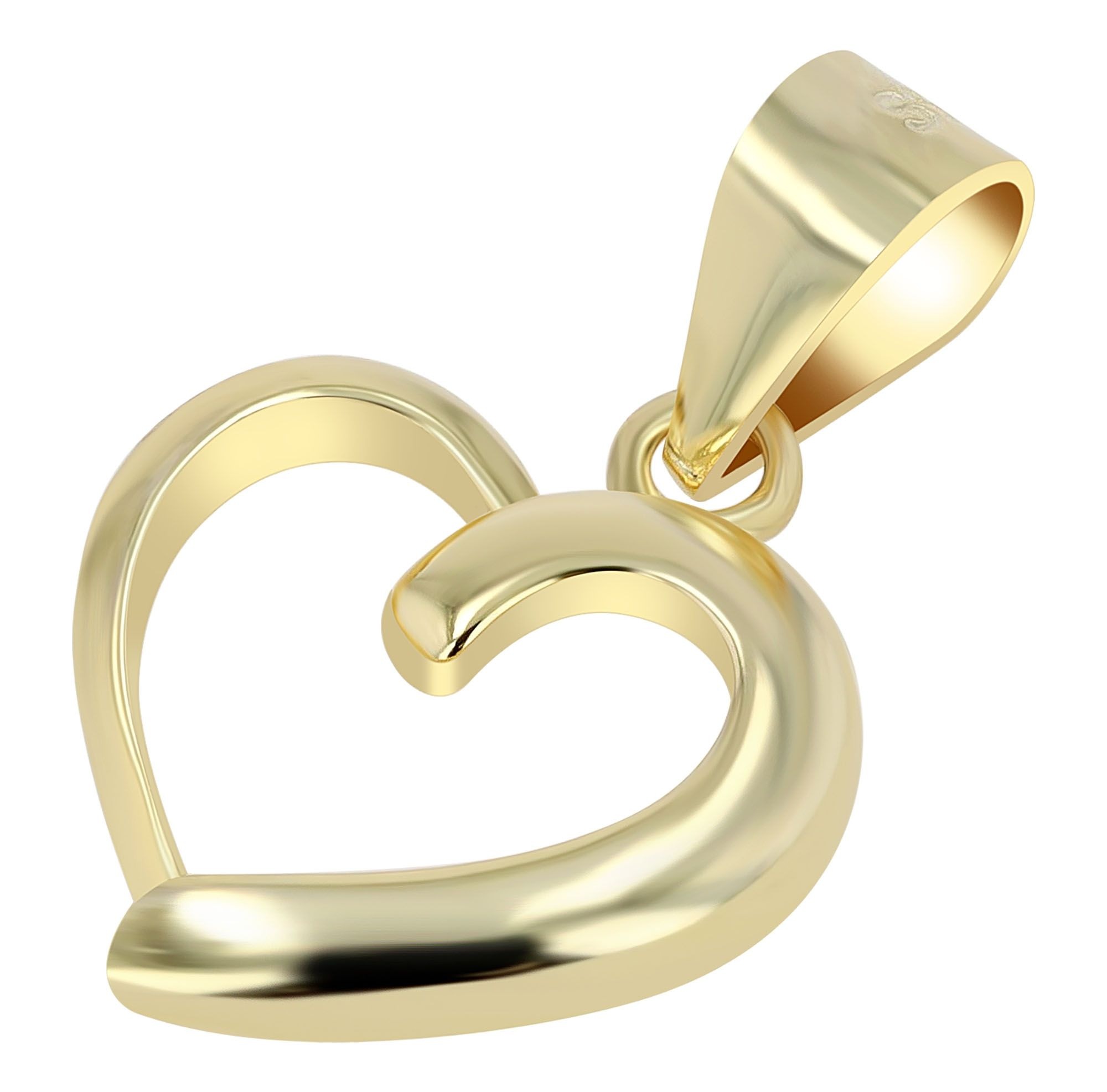 Adelia´s Herzanhänger »Damen Anhänger ¿ Herz Herzanhänger aus 925 Silber«