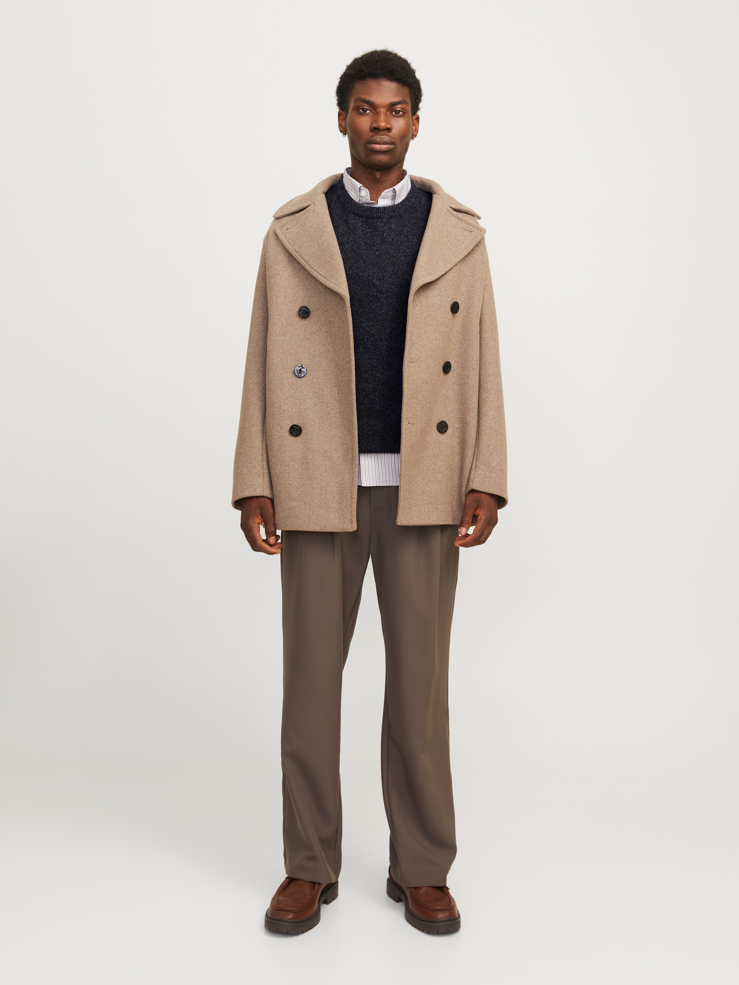 Jack & Jones Rundhalspullover »JPRBLULAMBSWOOL KNIT CREW NECK«
