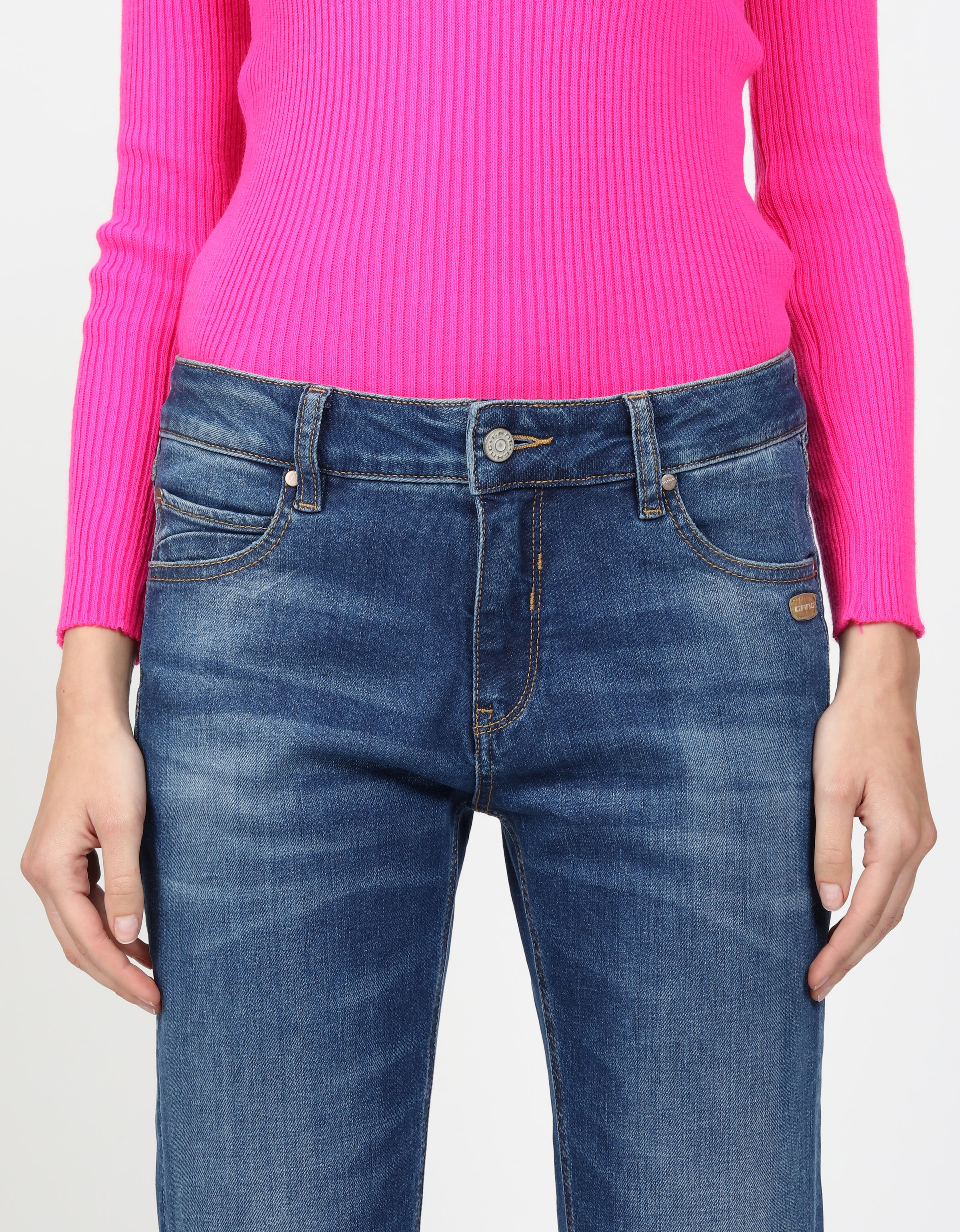 GANG Boyfriend-Jeans »94NADIA«, 5-Pocket Style mit Reißverschluss und Knopf