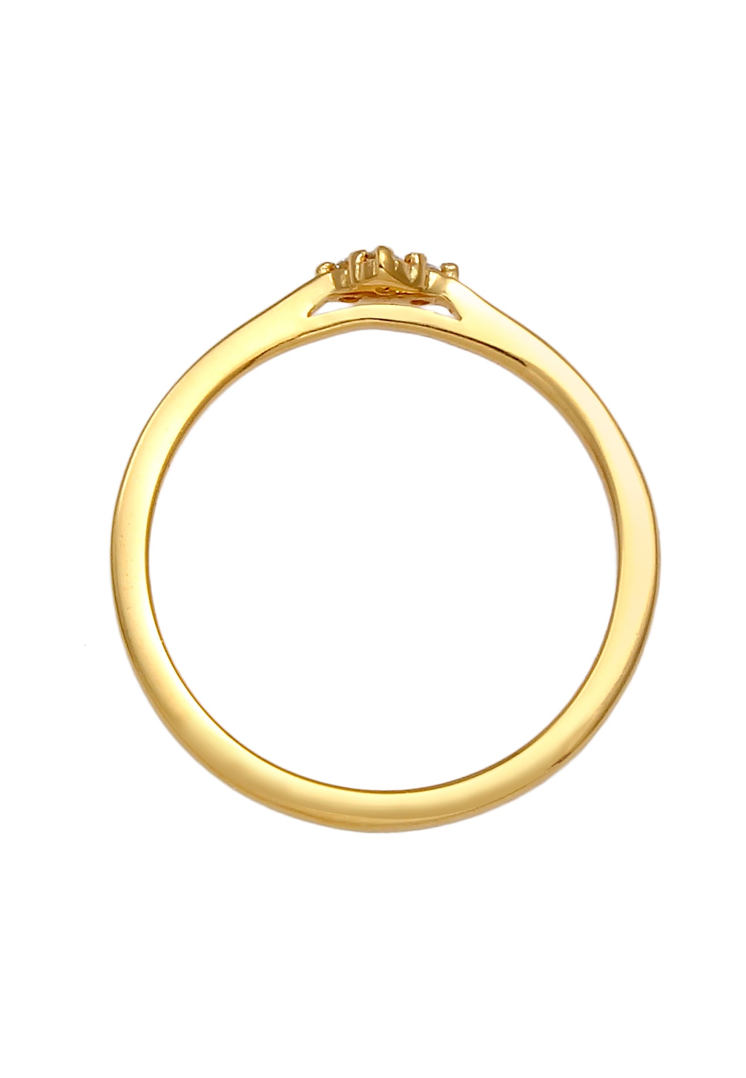 Elli DIAMONDS Verlobungsring »Ring Diamant (0.08 ct.) Verlobung Klassik 925 Silber«