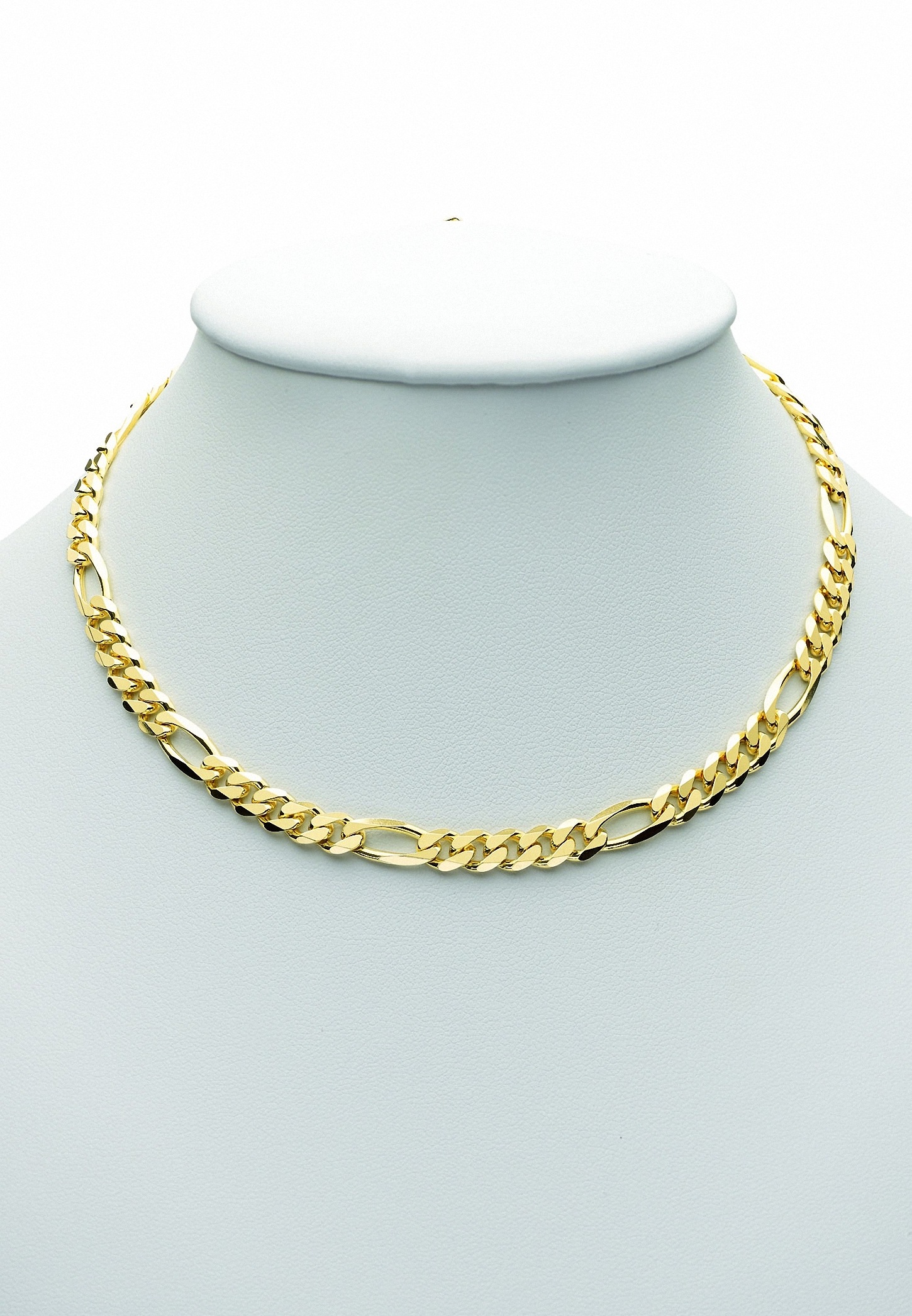 Adelia´s Silberkette »vergoldet Figaro Halskette 50 cm Ø 5,8 mm«