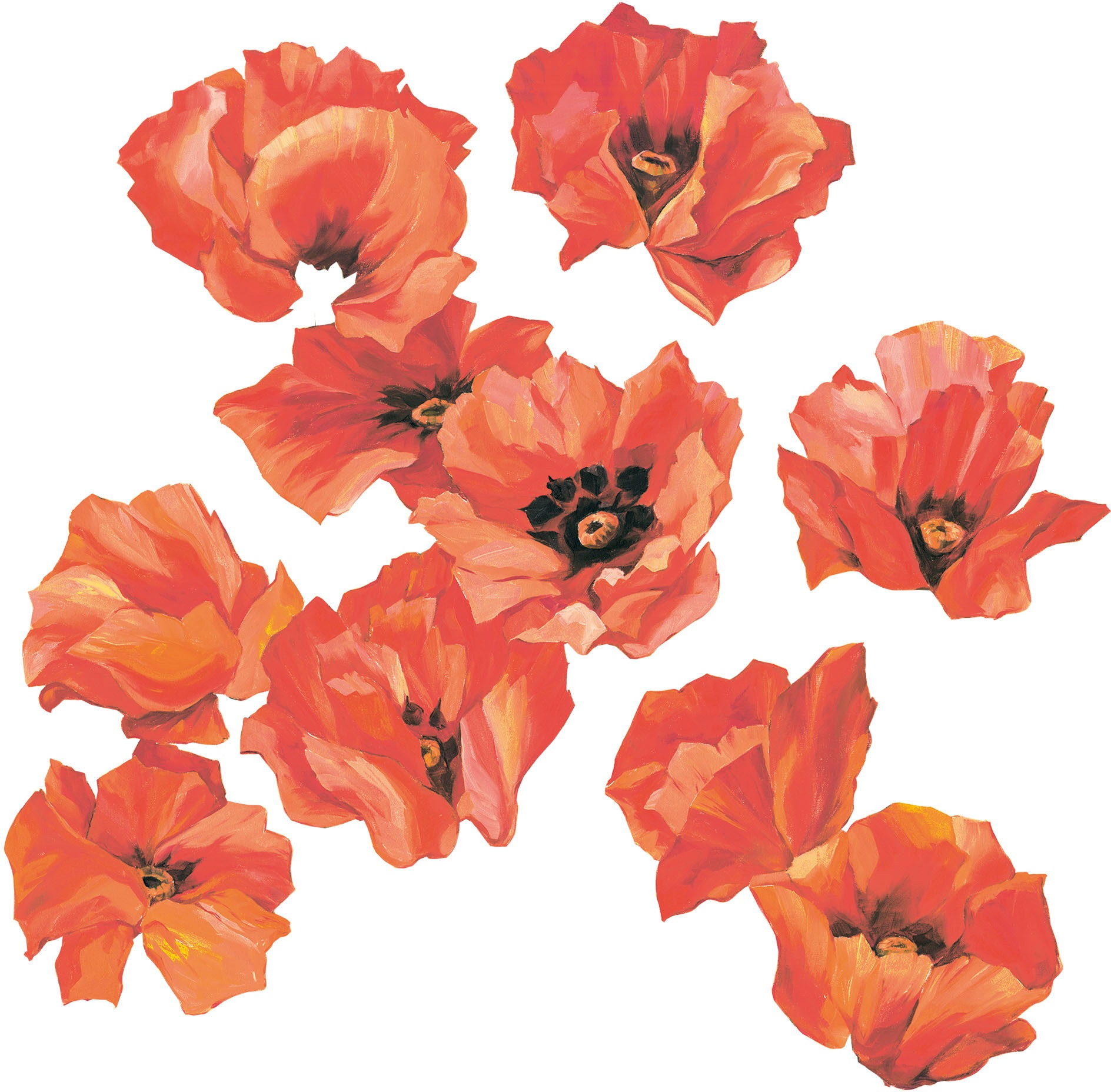 Artland Wandbild »Mohnblumen«, Blumen, (1 St.), in vielen Größen & Produktarten - Alubild / Outdoorbild für den Außenbereich, Leinwandbild, Poster, Wandaufkleber / Wandtattoo auch für Badezimmer geeignet