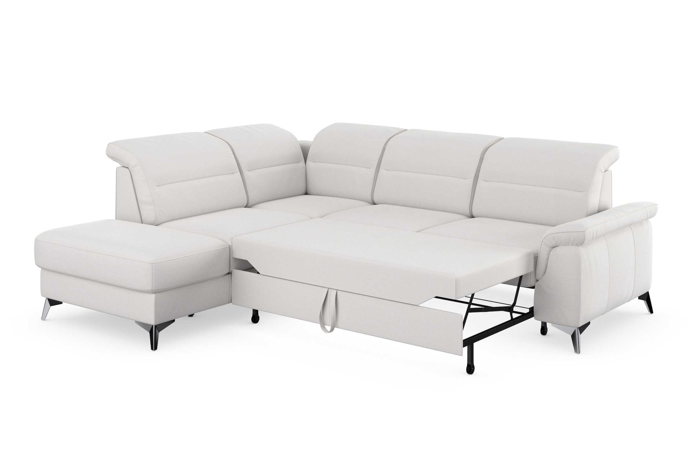 sit&more Ecksofa »Sinatra L-Form«, mit Ottomane, optional mit Kopfteilverstellung und Armteilfunktion