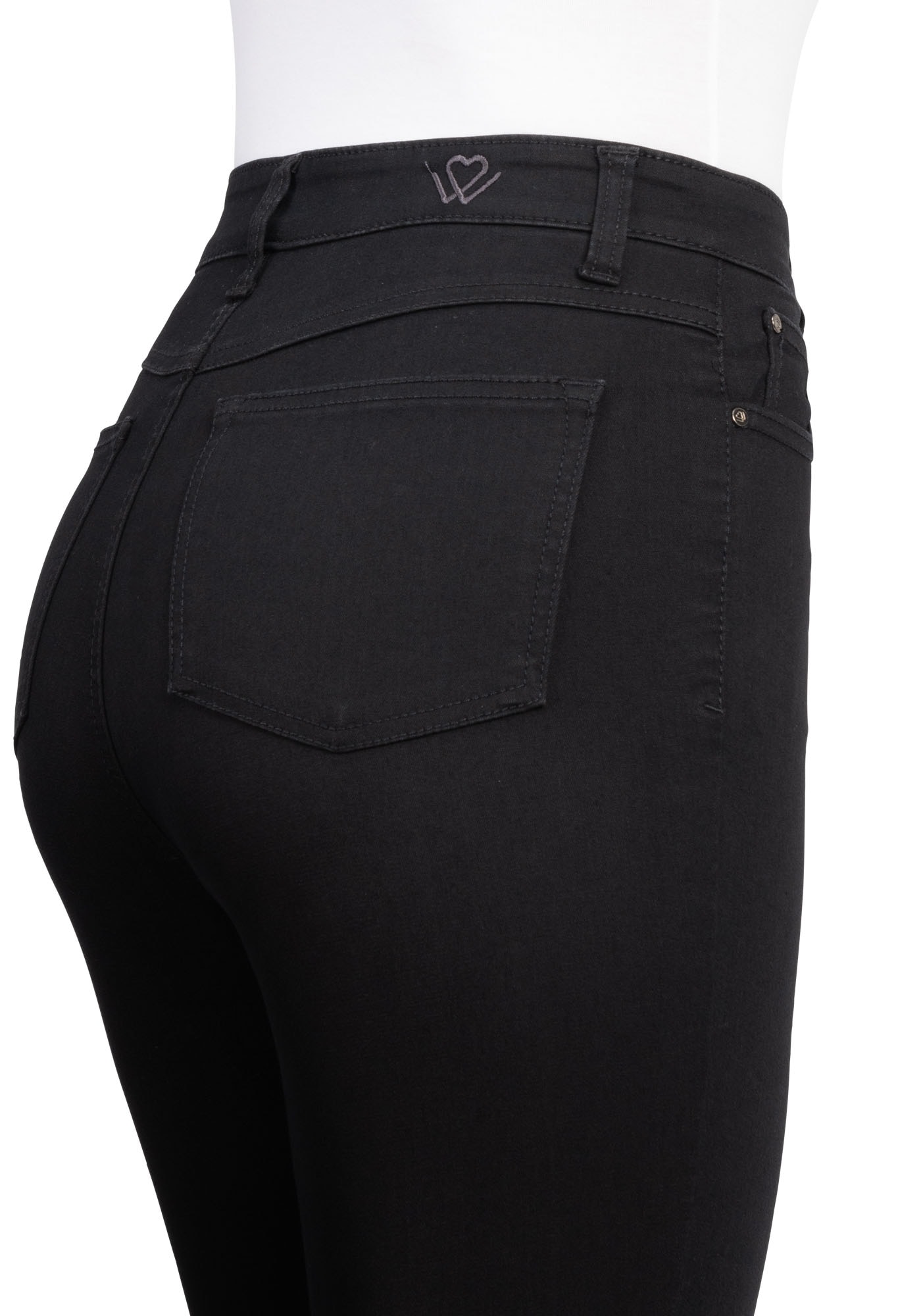 wonderjeans High-waist-Jeans, mit geradem Bein