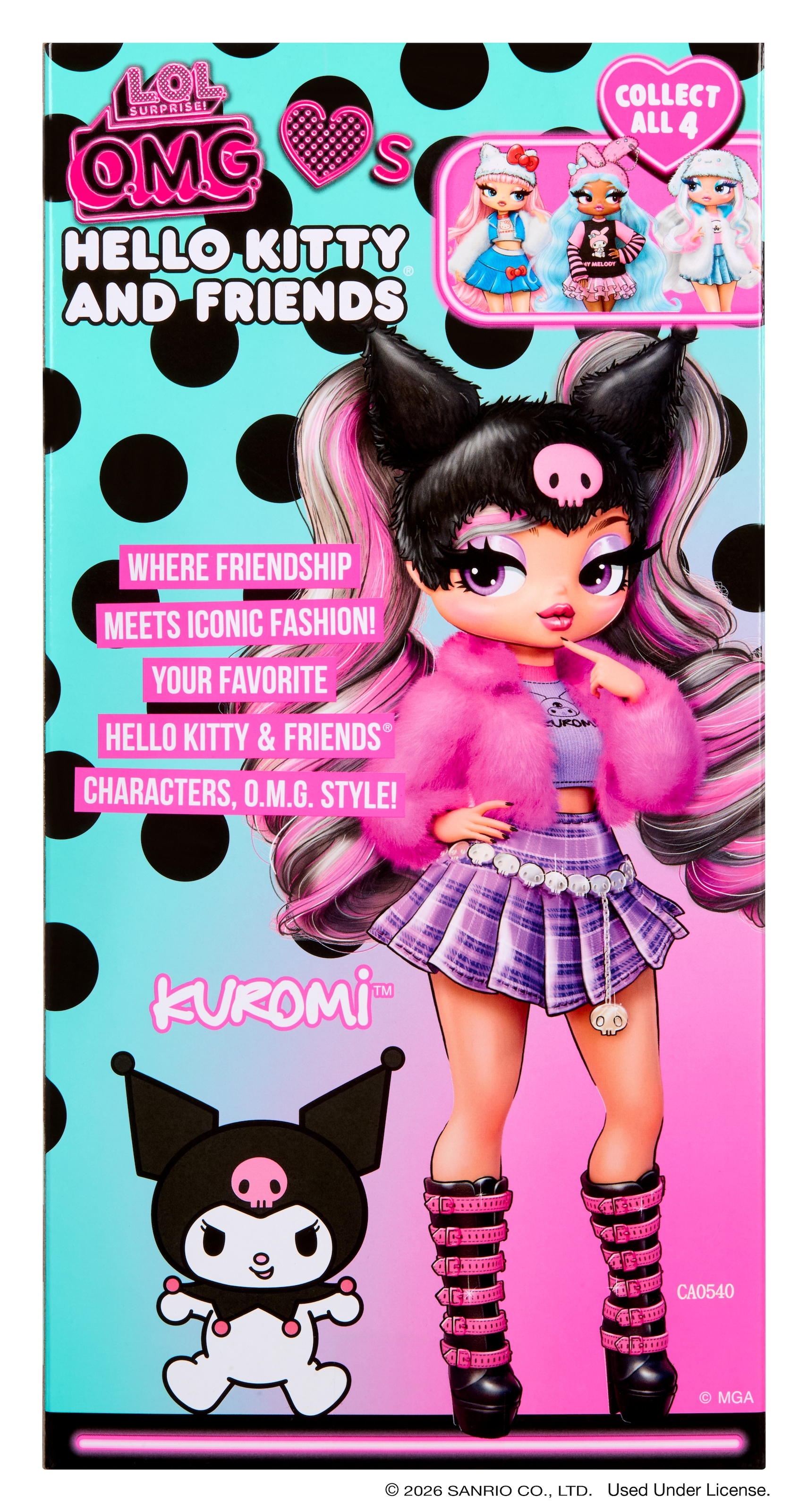 L.O.L. SURPRISE! Anziehpuppe »L.O.L. Surprise OMG Loves Hello Kitty & Friends - Kuromi«