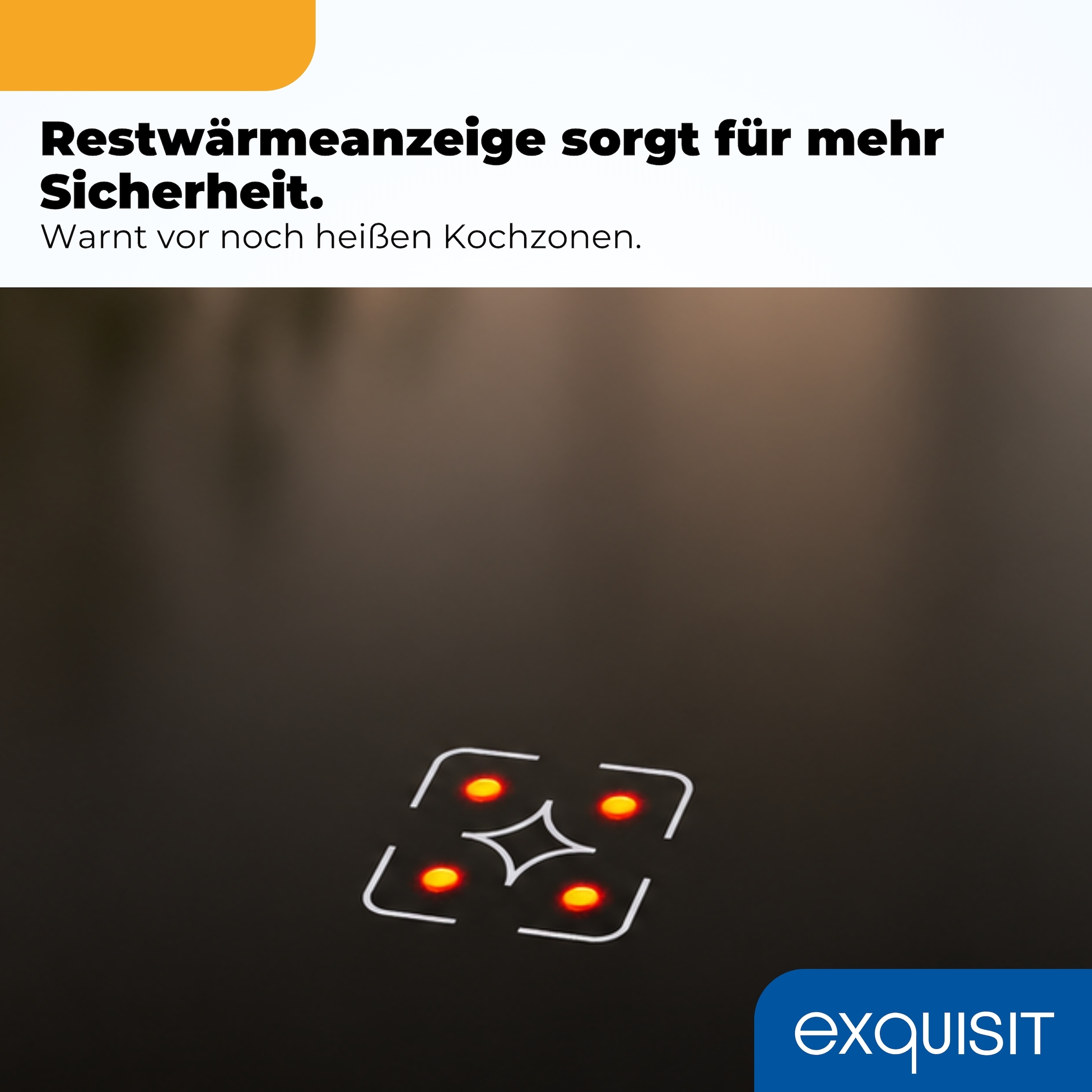 exquisit Backofen-Set »EHE 146-120 (BO)« Backofen | Glaskeramikkochfeld, 2 Stk. tlg. Ober&Unterhitze mit 4-Zonen-Glaskeramikkochfeld – einfach & sicher!
