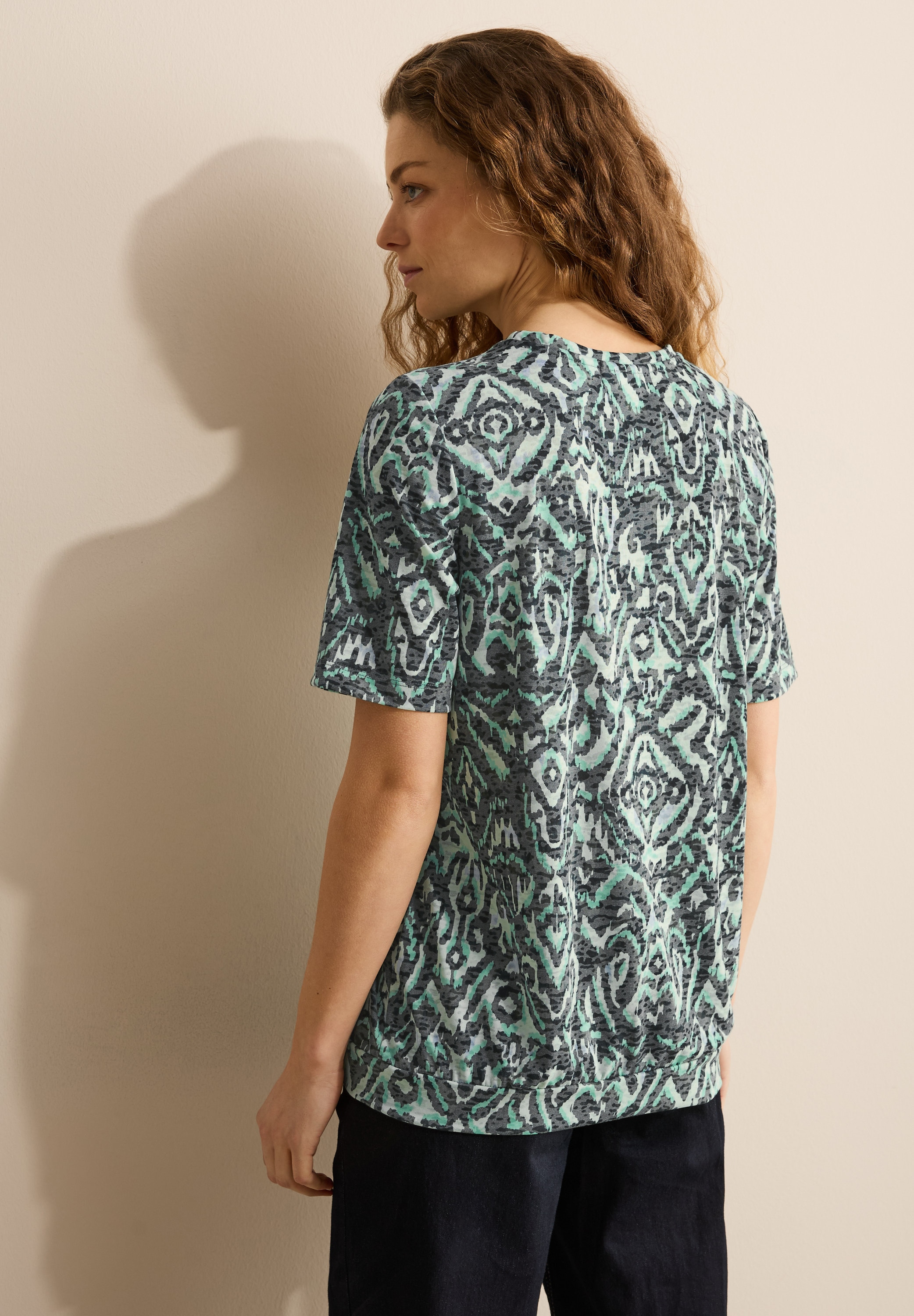 Cecil T-Shirt, mit All-Over Print