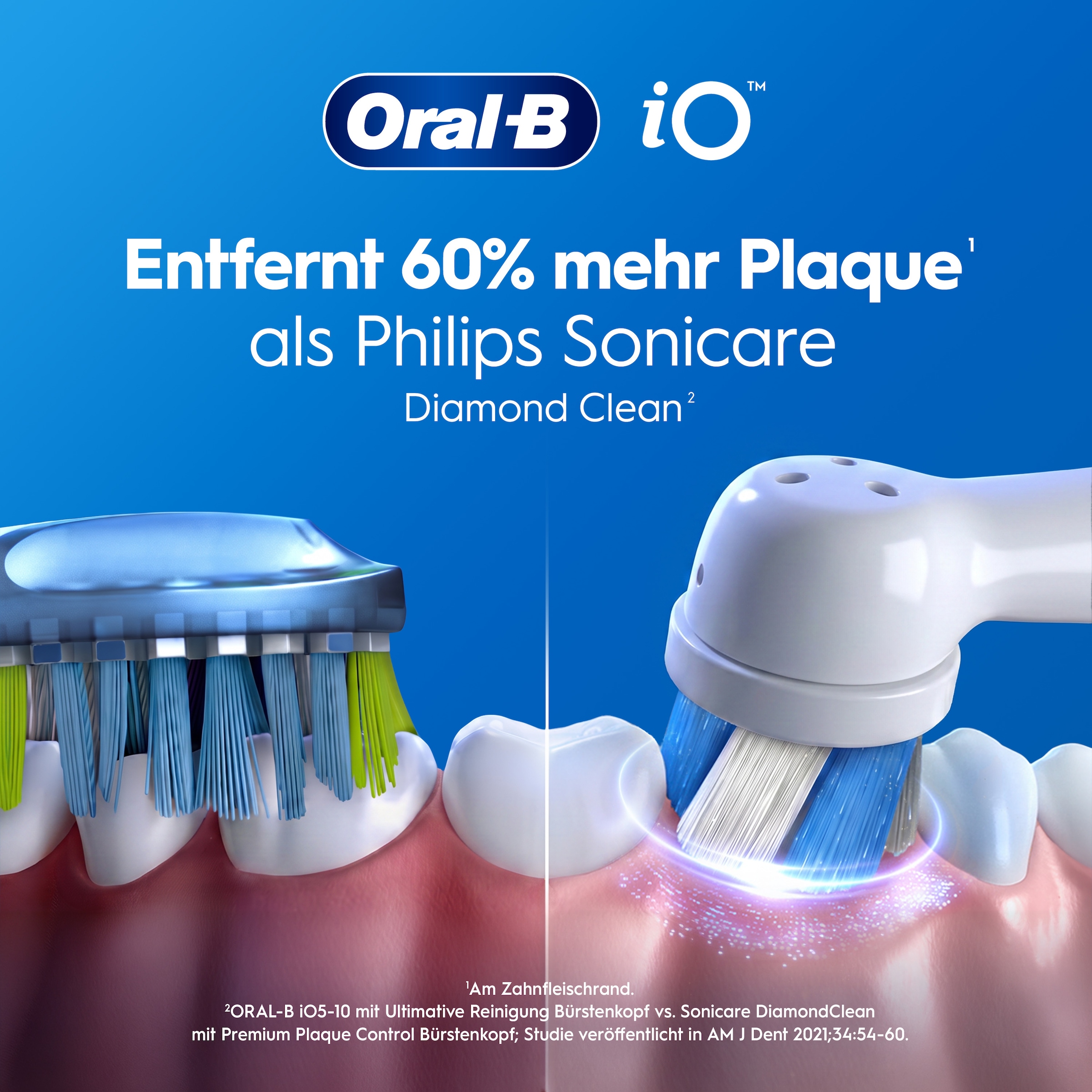 Oral-B Elektrische Zahnbürste »Oral-B iO Series 2« 1 Stk. Aufsteckbürsten für die sanfte Reinigung