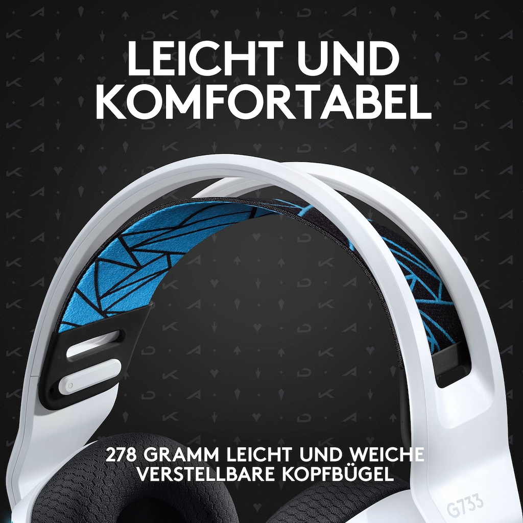 Logitech G Gaming-Headset »G733 K/DA«, Mikrofon abnehmbar