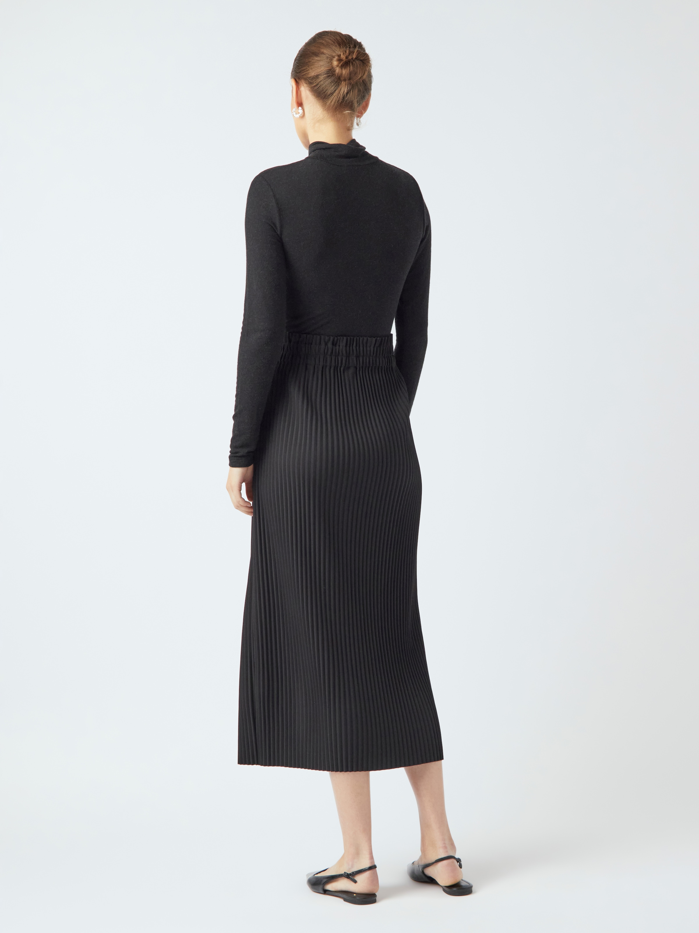 Y.A.S Maxirock »YASALISA HW LONG SKIRT S. NOOS«, mit Plisseefalten