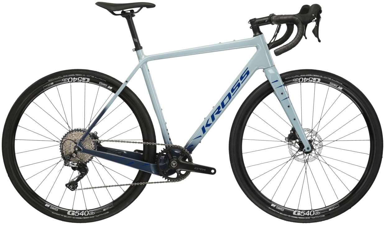 Kross Gravelbike »KROSS Gravelbike Esker 7.0 28" blau 11 Gänge« 11 Gang Shimano GRX RX812 Schaltwerk Kettenschaltung in blau, Größe 28 Zoll (71,12...