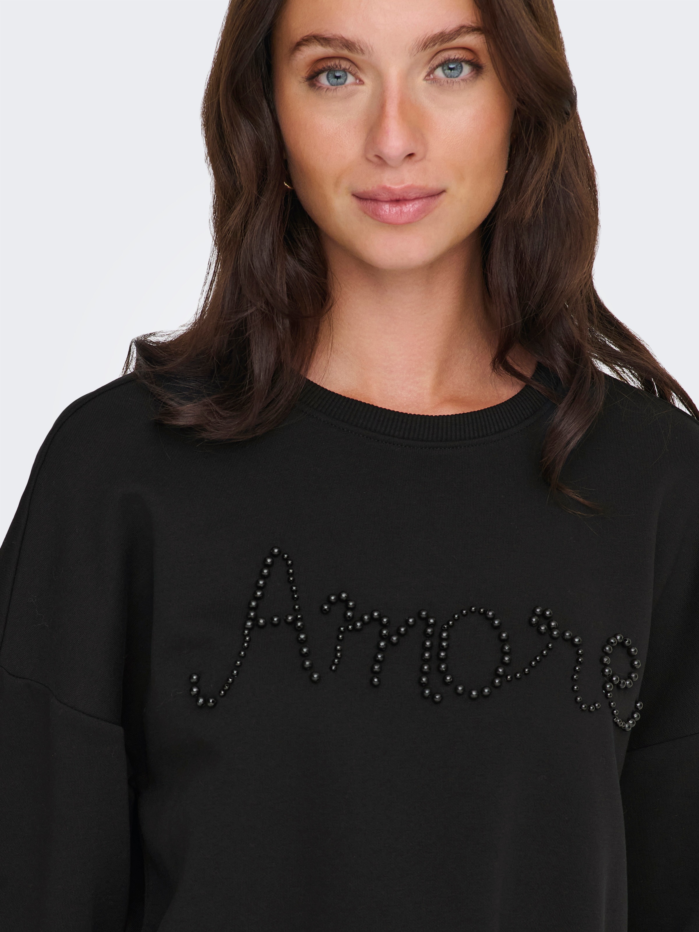 ONLY Sweatshirt »ONLJENNA L/S O-NECK EMB. BOX SWT«