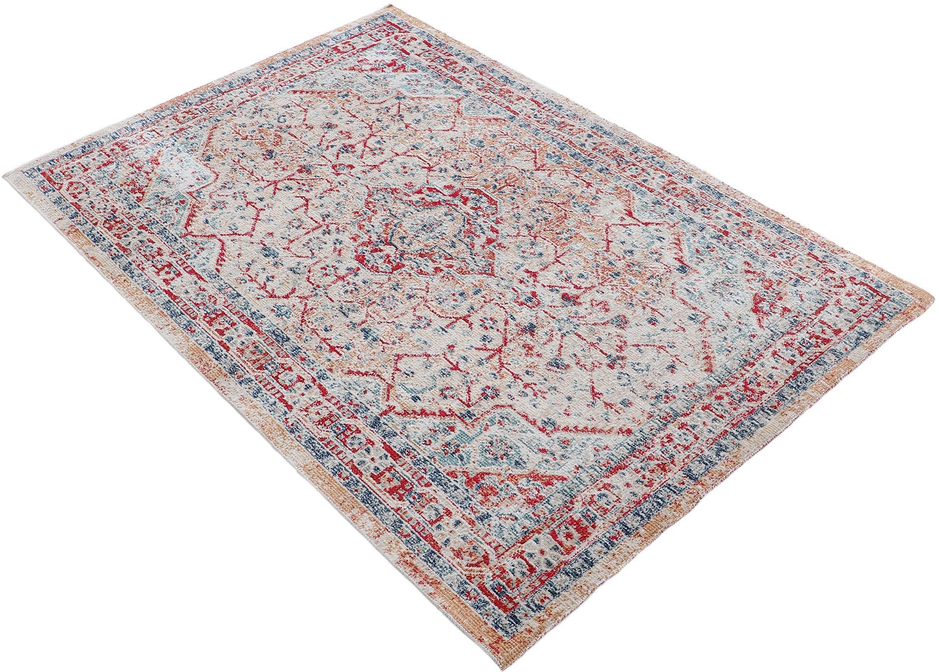 carpetfine Teppich »Noah_2« rechteckig 3 mm Höhe Orient Vintage Look, Wohnzimmer