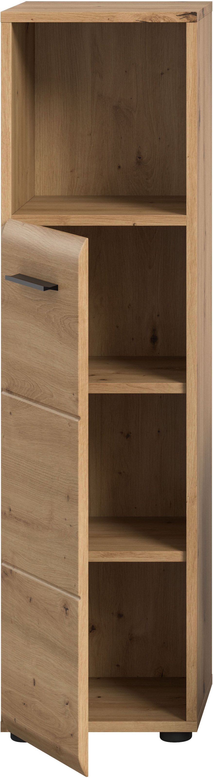 INOSIGN Stauraumschrank »FLORENZ, TOPSELLER!, Höhe 110 cm, 1 Tür, 2 Fachböden, 1 offenes Fach« TOPSELLER!, 1 Stk. tlg. Türanschlag wechselbar, hochwertige MDF Front, Badschrank, Bad
