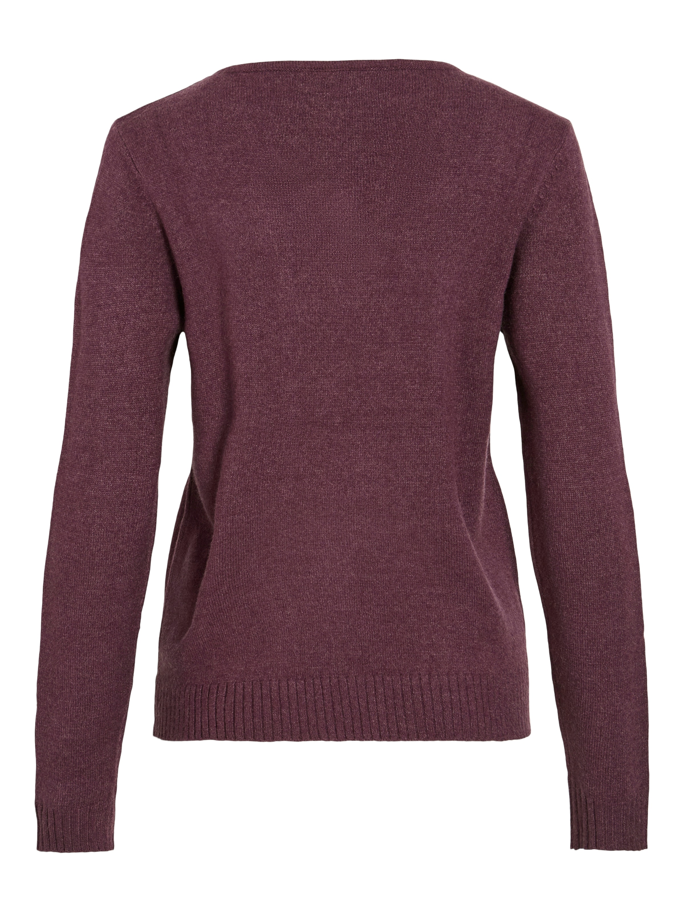 Vila V-Ausschnitt-Pullover »VIRIL V-NECK L/S  KNIT TOP - NOOS« Materialmix, regular fit