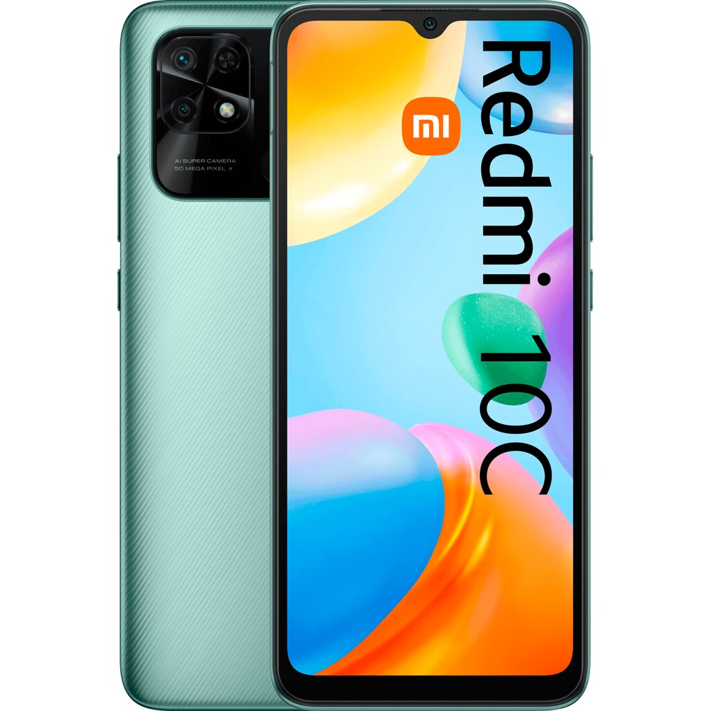 Xiaomi Smartphone »Redmi 10C«, Mint Green, 17,04 cm/6,71 Zoll, 64 GB Speicherplatz, 50 MP Kamera