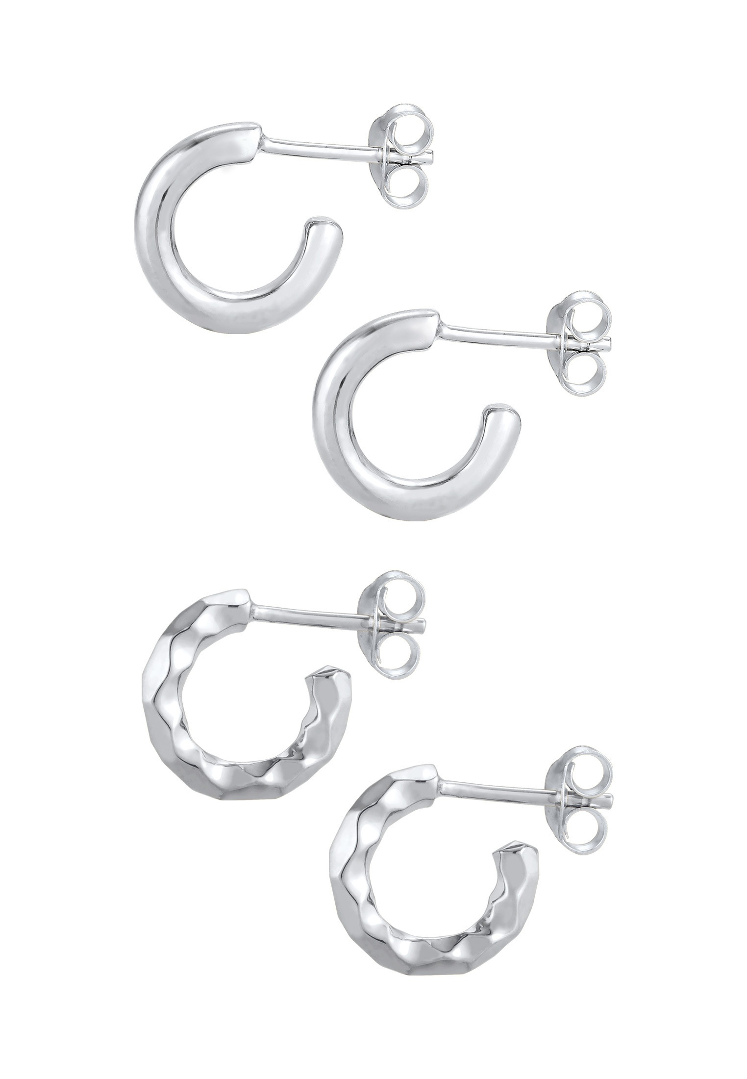 Elli Paar Creolen »Ohrringe Creolen 2er Set 925 Sterling Silber«