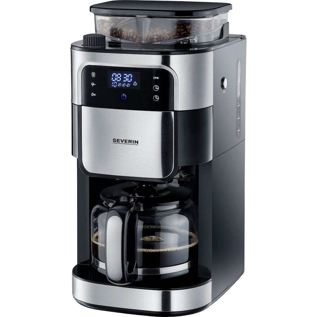 Severin Kaffeemaschine mit Mahlwerk »KA 4813«, 1,25 l Kaffeekanne, Permanentfilter, 1x4