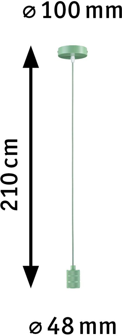 Paulmann Pendelleuchte »Tilla«, 1 flammig, Leuchtmittel E27 | ohne Leuchtmittel, E27, max. 1x60W E27, 230V, Stoff/Metall