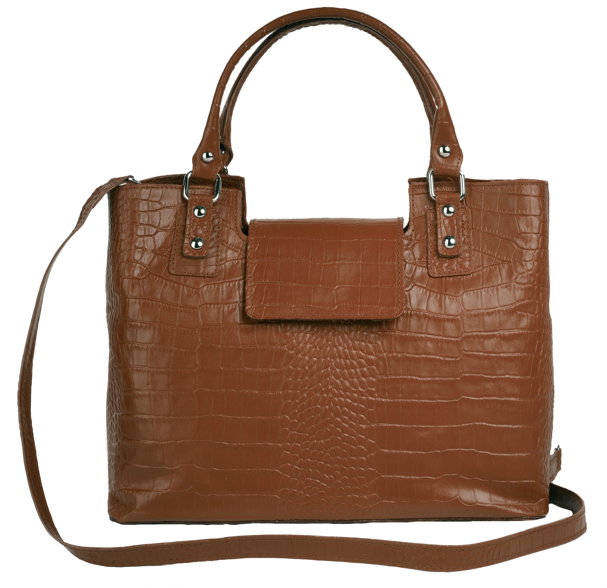 Cluty Henkeltasche echt Leder, Made in Italy