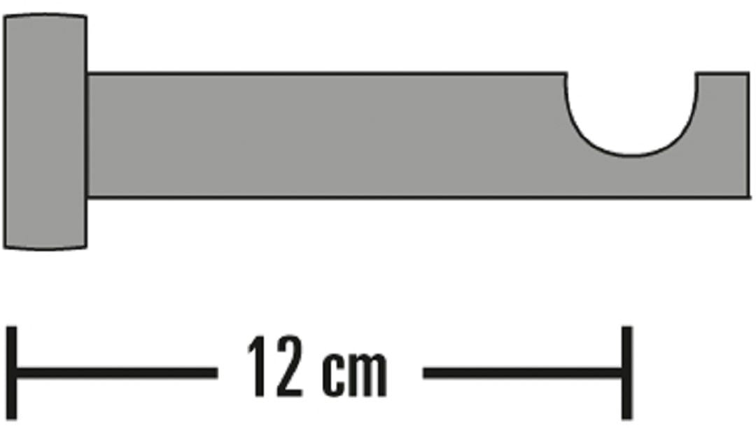 SCHÖNER WOHNEN LAMINAT Auflageträger »Träger offen für Ø 25 mm«, (1 St.), Serie Gardinenstangen Set Mira Ø 25 mm